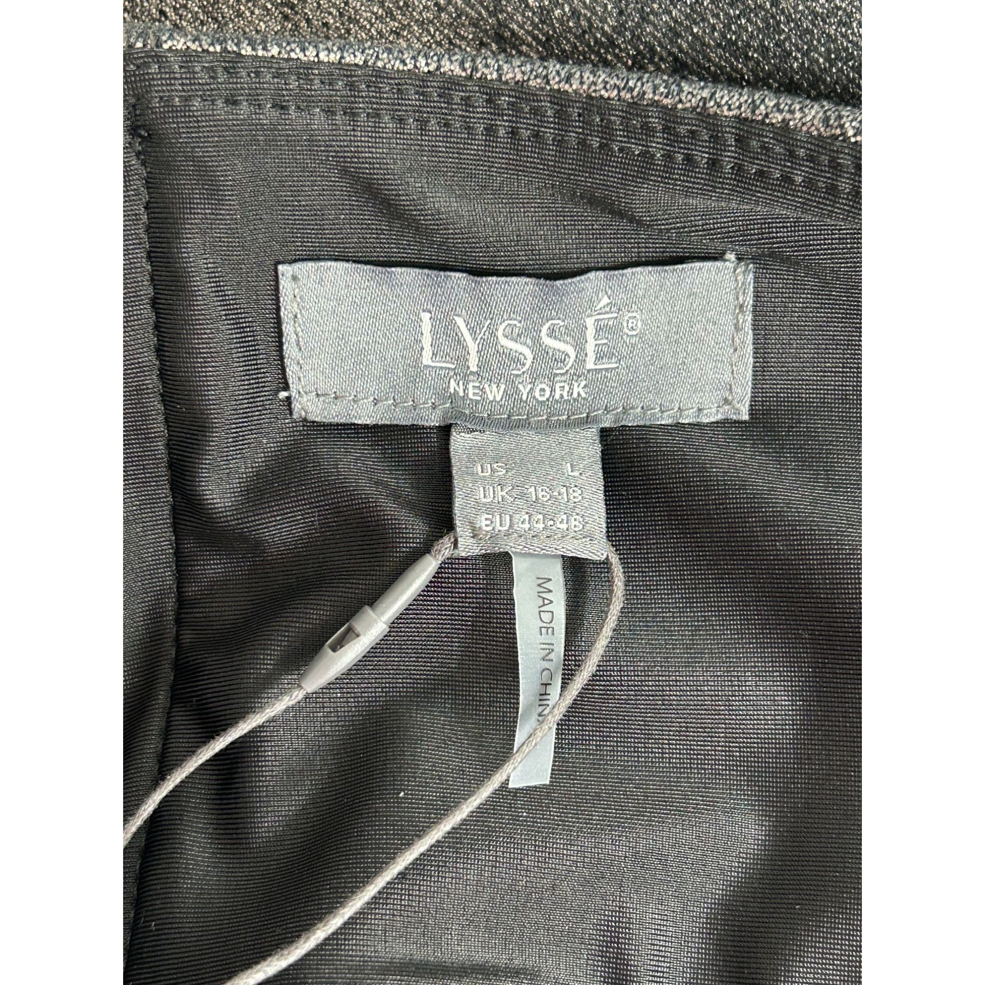 Other Lyssé Metallic Coated Baby Boot Knit Denim in Metallic Coco Size 34" / US 12 / IT 48 - 7 Thumbnail