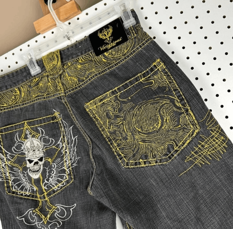 Japanese Brand Street Vintage Hip Hop Jeans Size US 34 / EU 50 - 3 Thumbnail