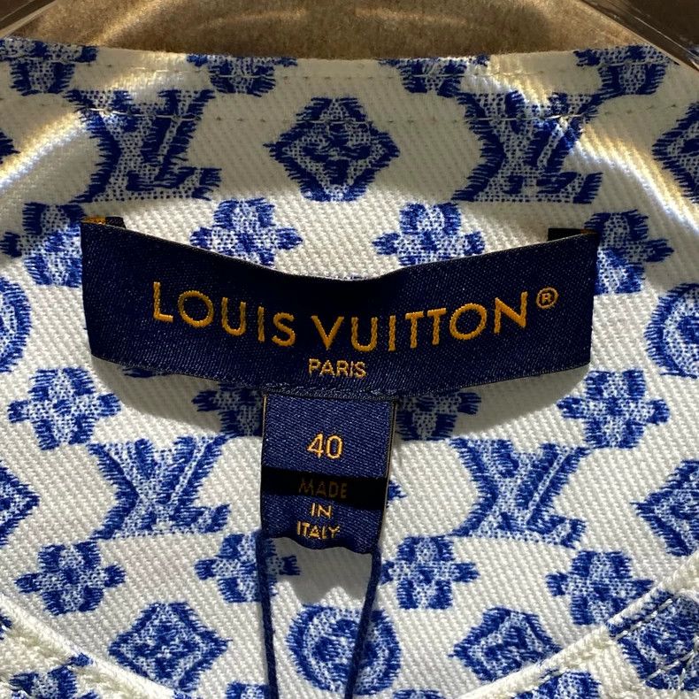 Louis Vuitton Louis Vuitton 24 FW new presbyopic full print denim vest Size S / US 4 / IT 40 - 3 Thumbnail