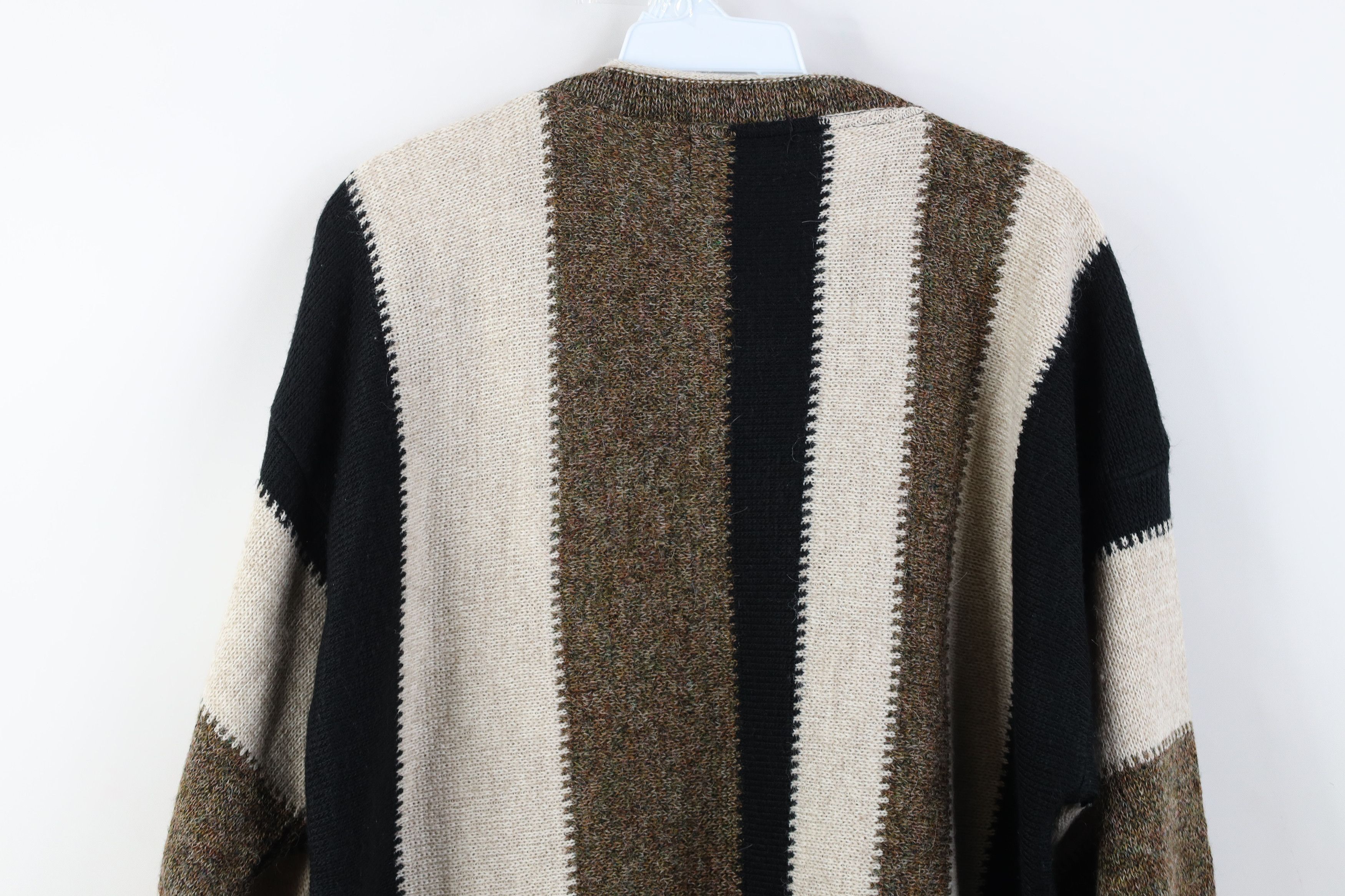 Vintage Vintage 90s Streetwear Wool Blend Sweater Earth Tone USA Size US XL / EU 56 / 4 - 12 Thumbnail