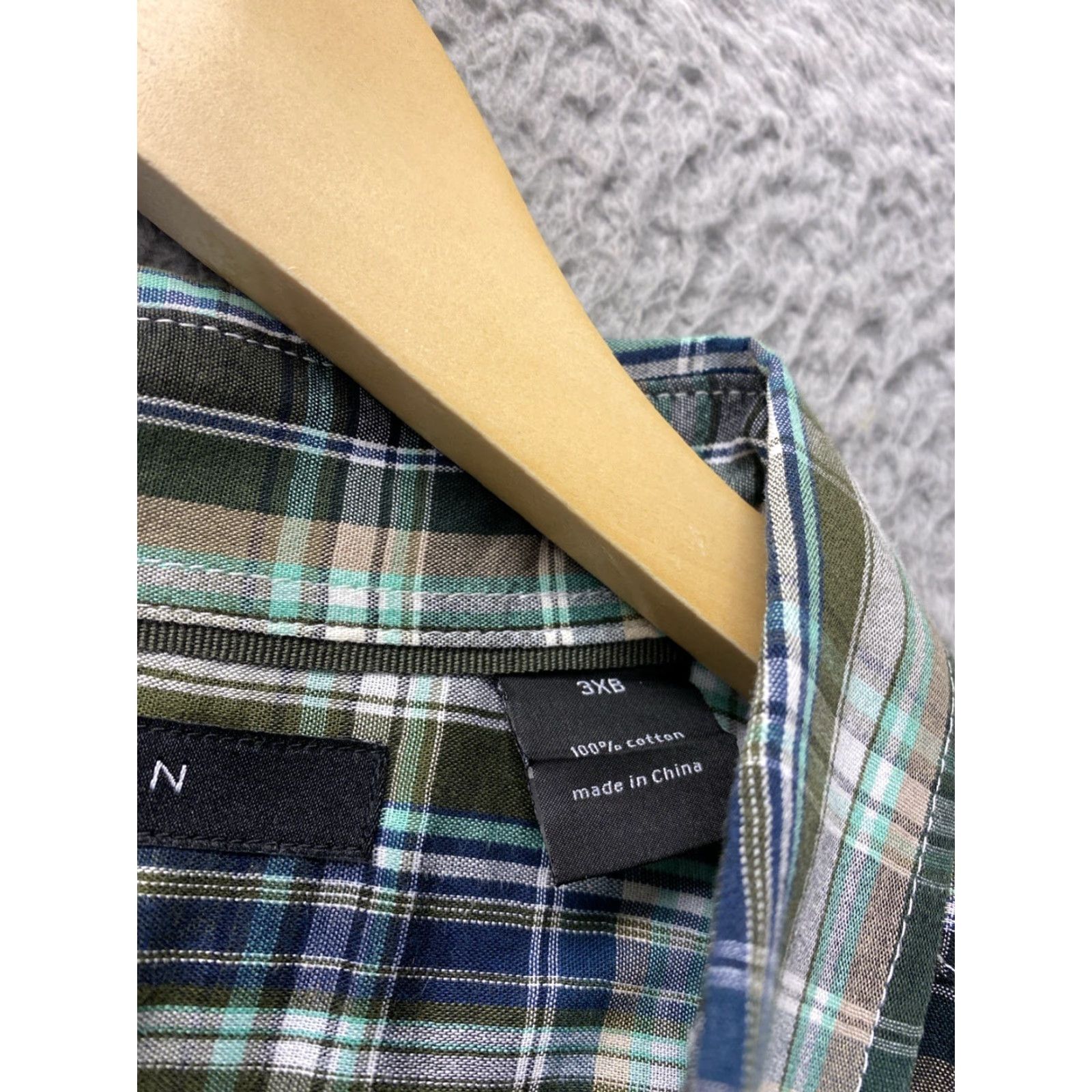 Sean John Sean John Shirt Mens 3XB Gingham Plaid Button Down Casual Shirt Size US XXL / EU 58 / 5 - 5 Thumbnail