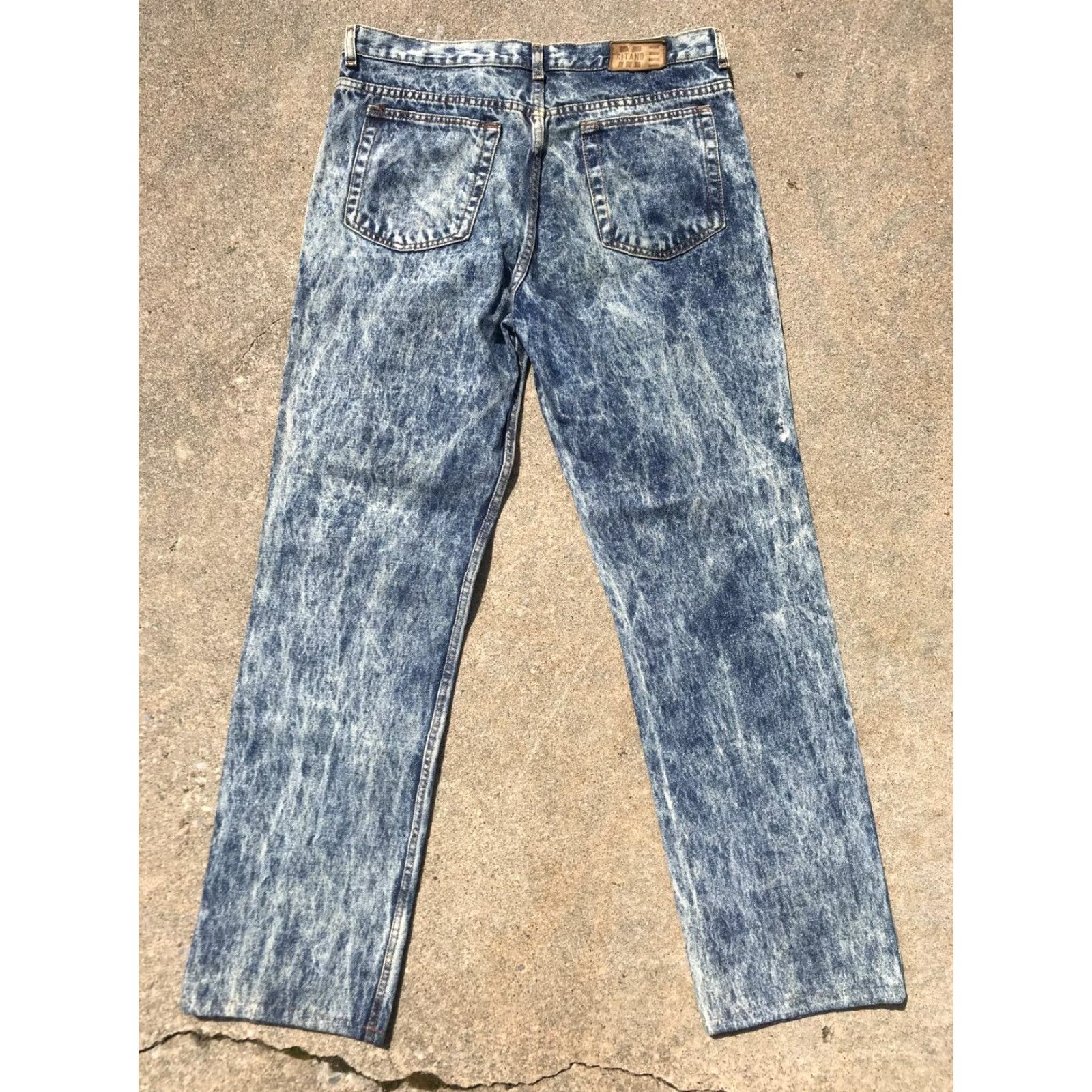 Vintage VINTAGE Gitano Acid Wash Jeans Mens 36x32.5 Regular Fit Distressed 90s Size US 36 / EU 52 - 7 Thumbnail