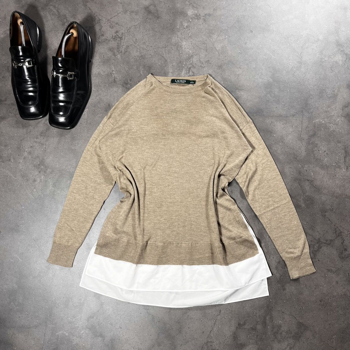 Polo Ralph Lauren Polo Ralph Lauren Silk Mulberry Knit Sweater with Shirt Size US S / EU 44-46 / 1 - 1 Thumbnail
