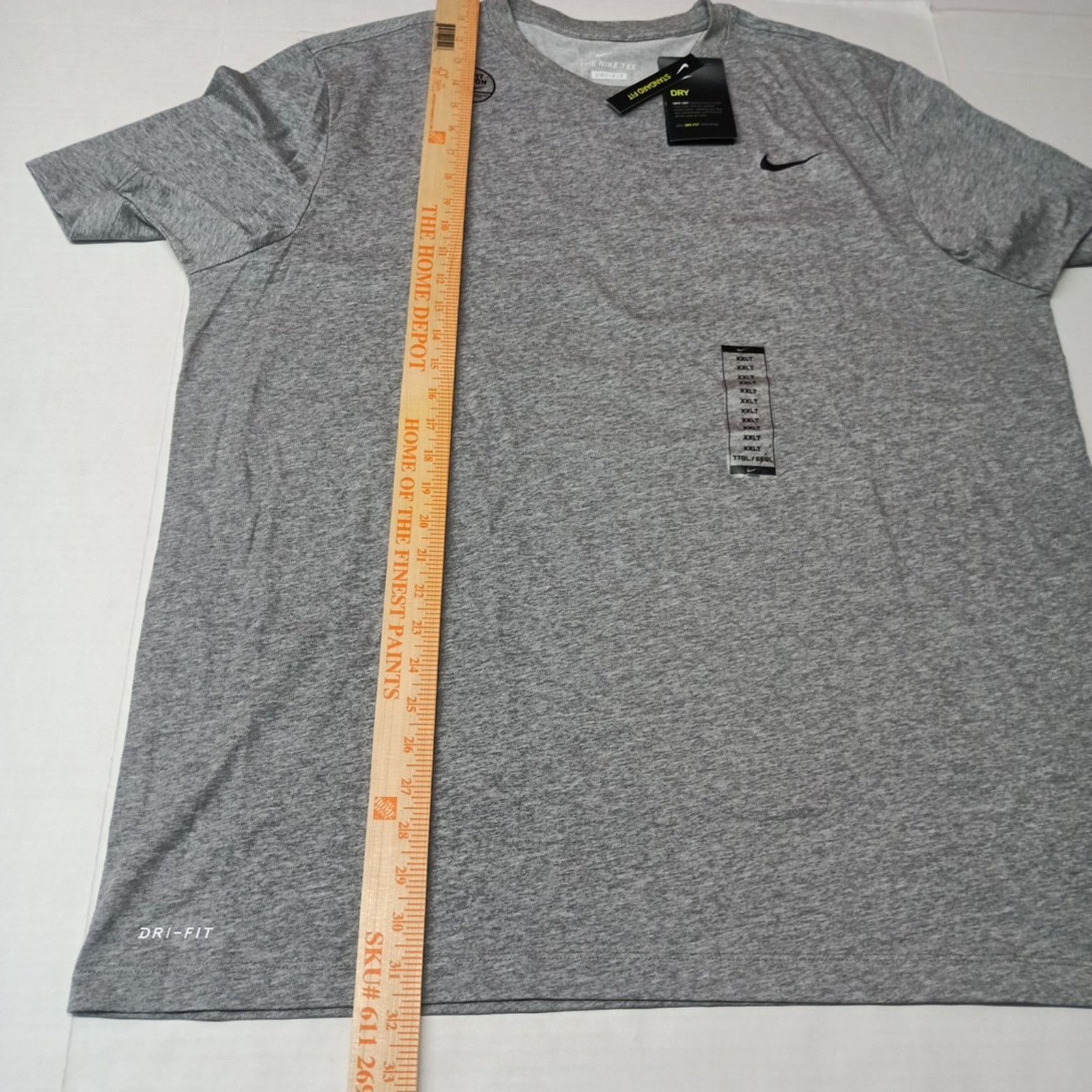 Nike Nike Dri-FIT Swoosh T-Shirt Men's 2XLT Gray DJ8497-091 Size US XXL / EU 58 / 5 - 6 Thumbnail