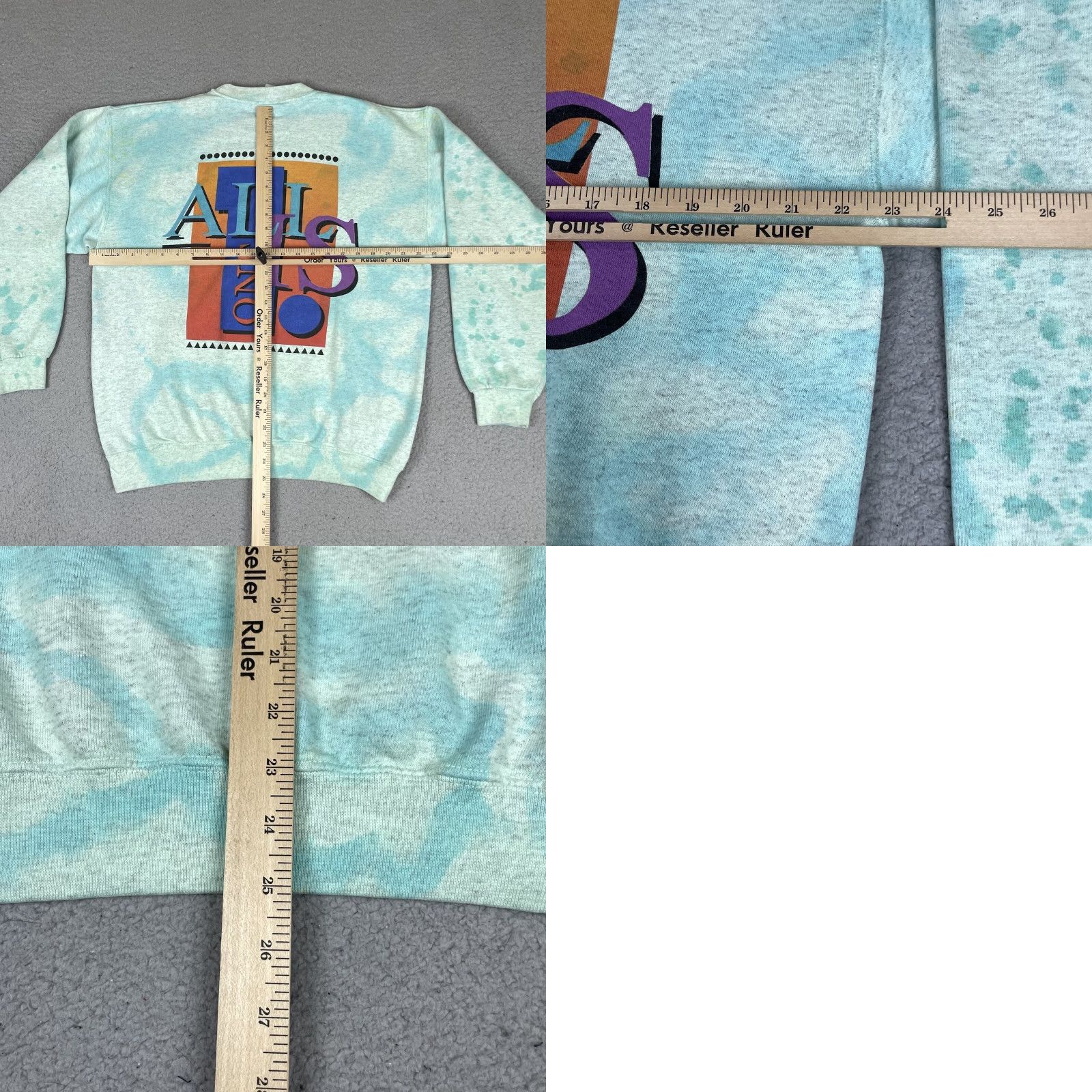 Hard Rock Cafe VINTAGE Hard Rock Cafe Sweatshirt Mens Adult Large Green Tie Dye 90s Logo Crew Neck Pullover Long Sleeve Cotton Polyester Heavyweight Size US L / EU 52-54 / 3 - 8 Thumbnail