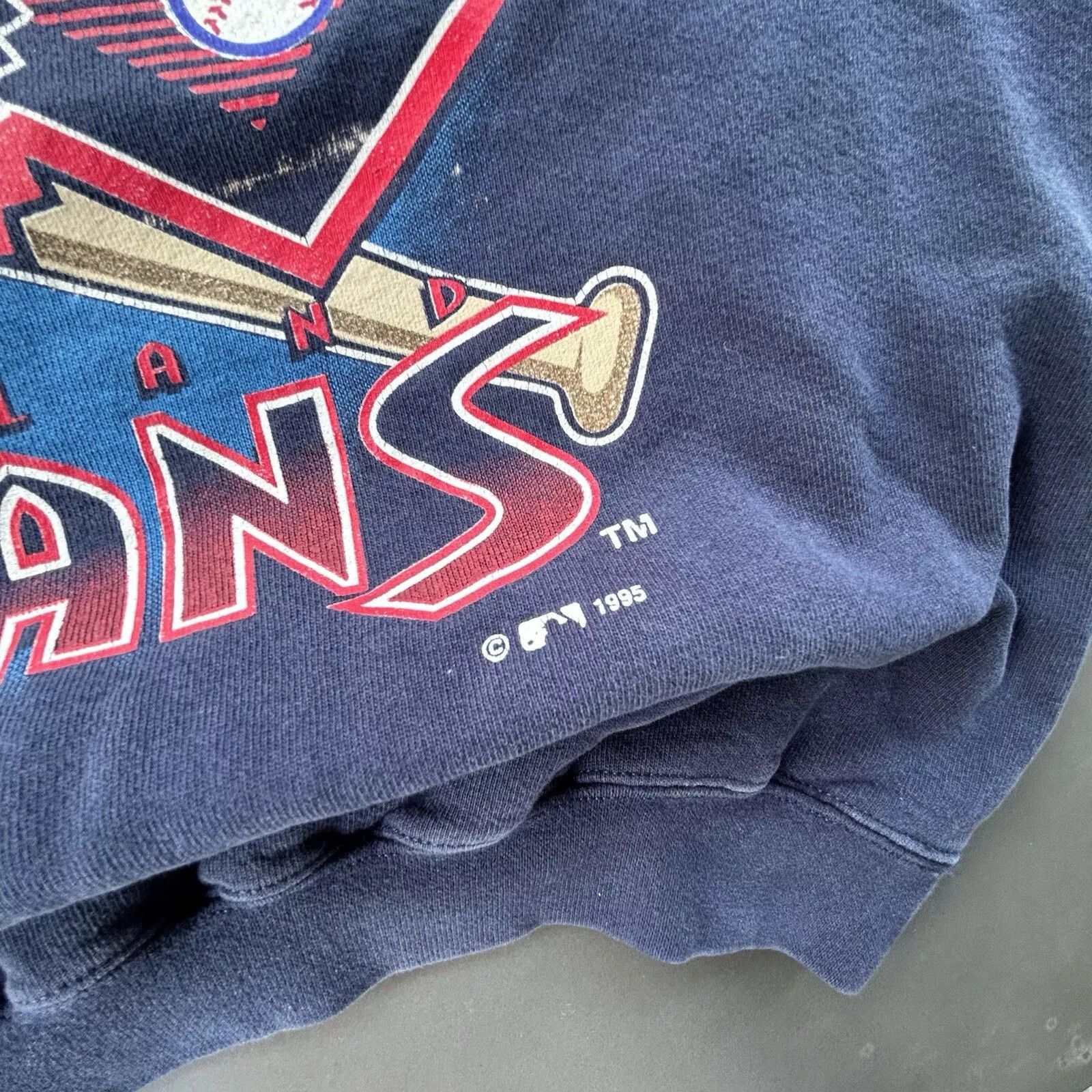 Logo Athletic Vintage Cleveland Indians Sweatshirt Adult Medium Size US M / EU 48-50 / 2 - 6 Thumbnail
