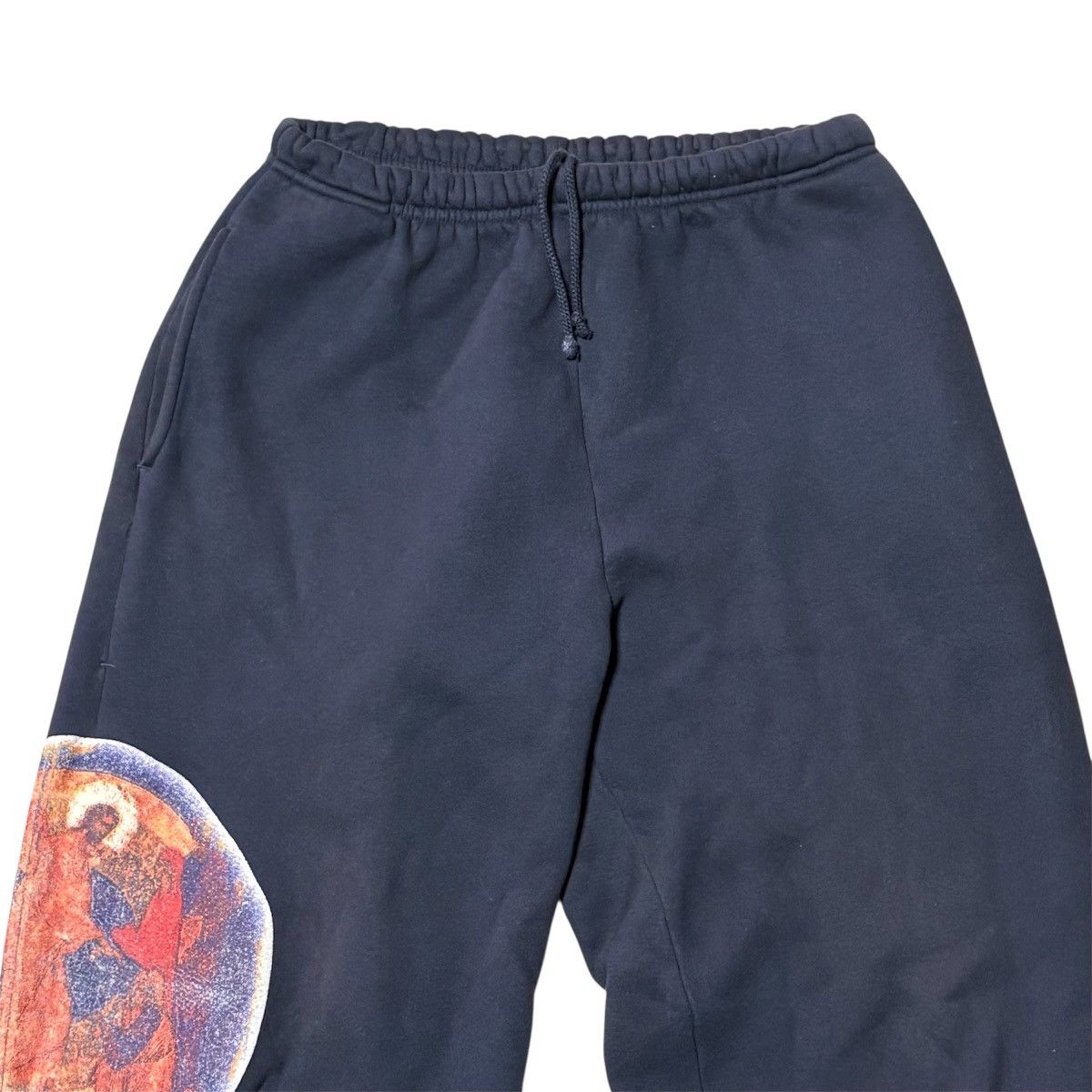 Kanye West JESUS IS KING 2019 ANGEL PORTRAIT SWEATPANTS IN NAVY YEEZY Size US 34 / EU 50 - 2 Thumbnail