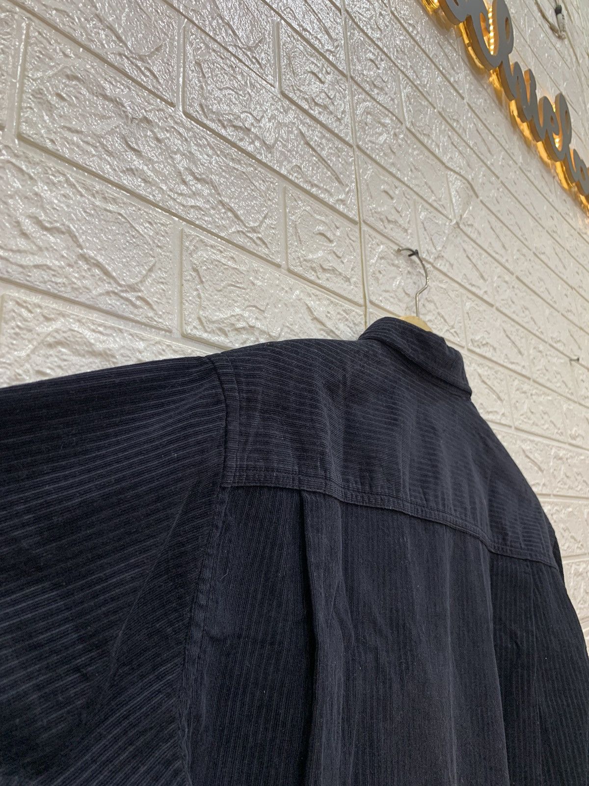 Kansai Yamamoto Vintage kansai jeans double pocket black corduroy shirt Size US M / EU 48-50 / 2 - 7 Thumbnail