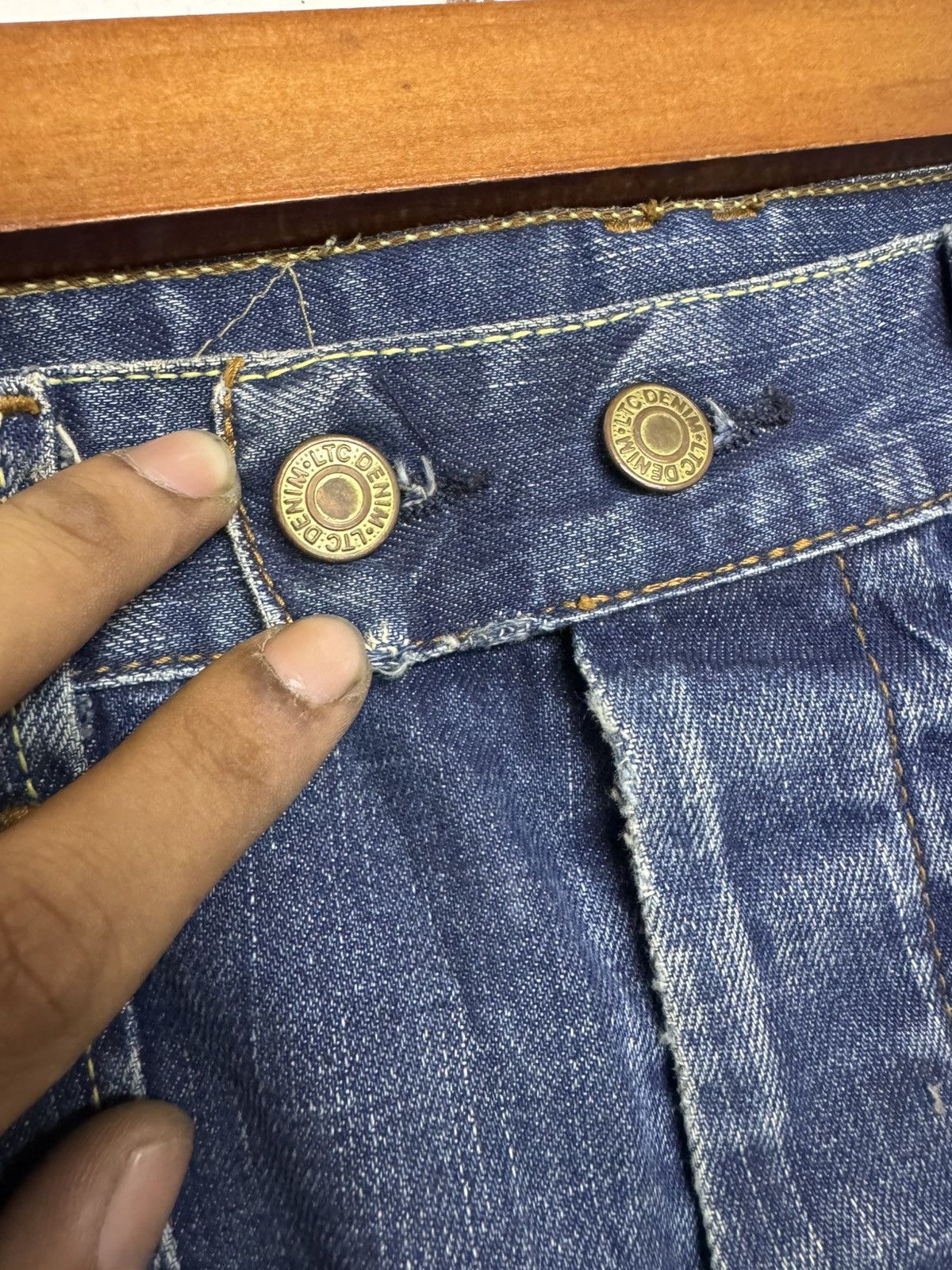 Japan Rags × Japanese Brand × Vintage Japan Rags patchwork sunfaded denim Size US 36 / EU 52 - 4 Thumbnail