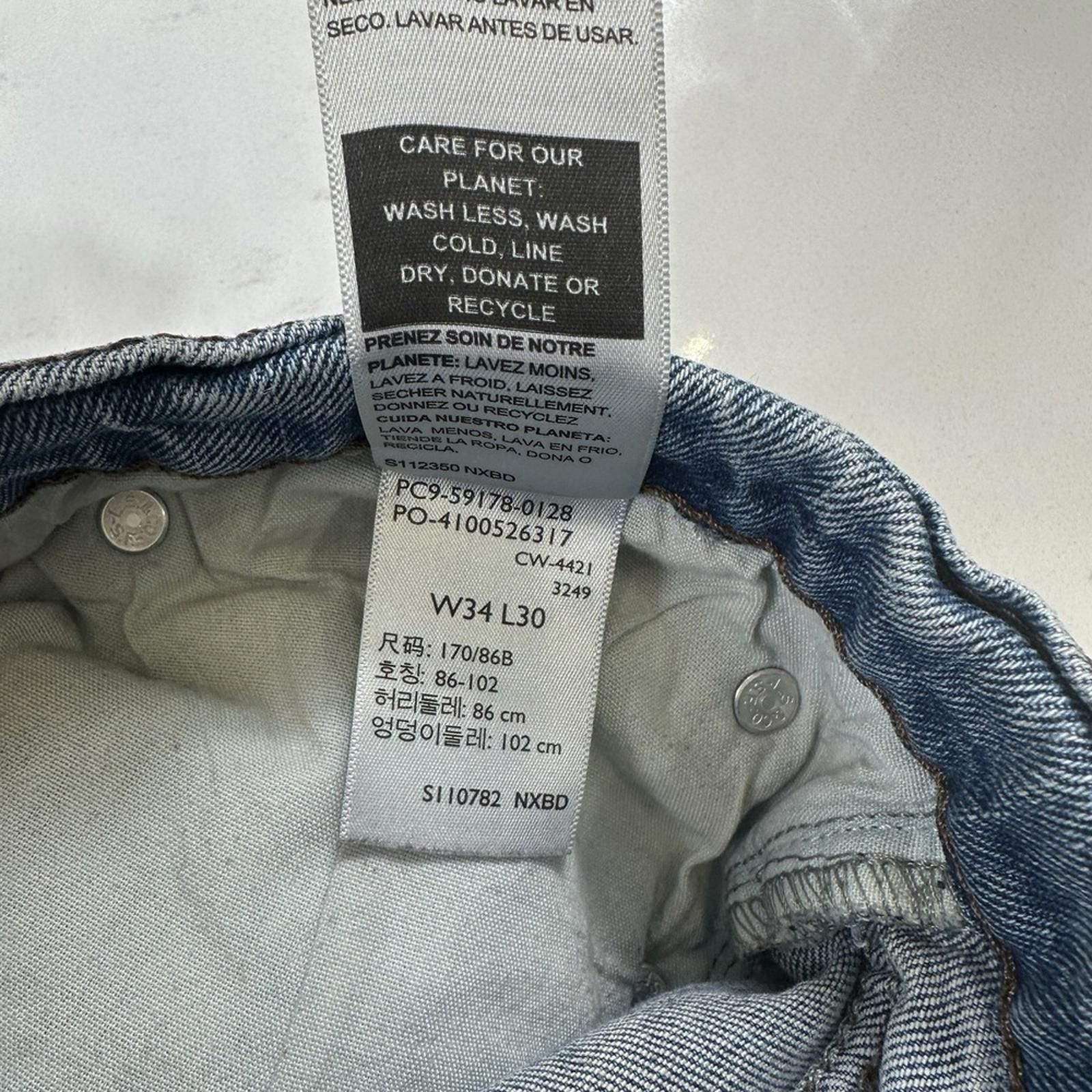 Levi's Signature Levis Jeans Mens 34x30 Blue Slim Straight Light Size US 34 / EU 50 - 10 Thumbnail
