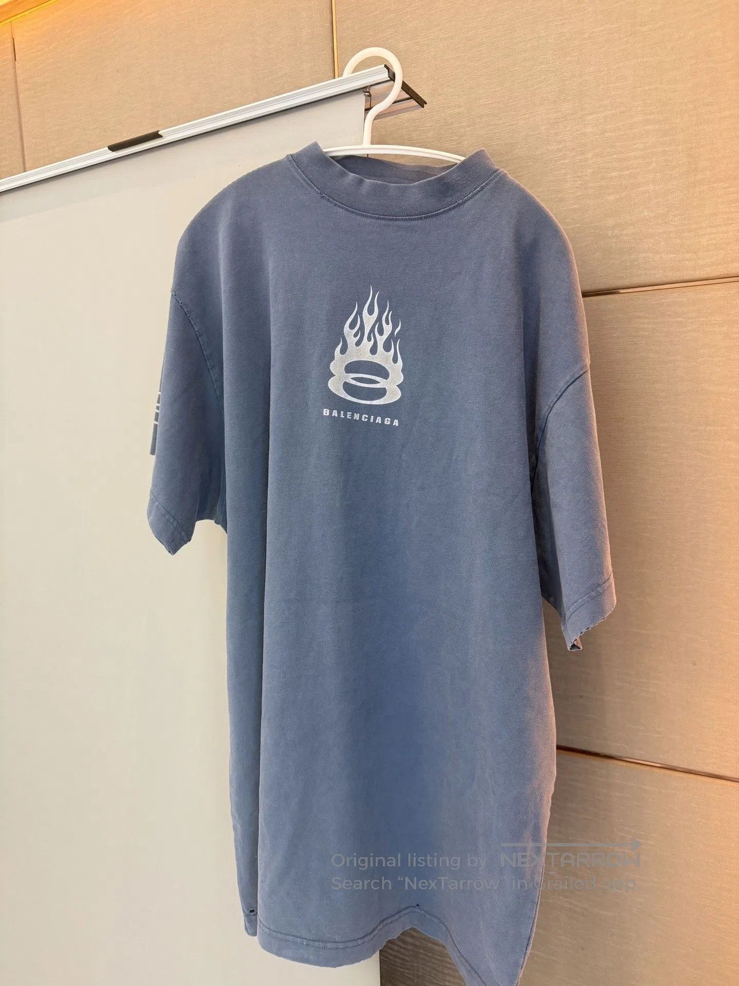 Balenciaga Balenciaga Vintage Oversize Flame Logo T. Size S / US 4 / IT 40 - 1 Thumbnail