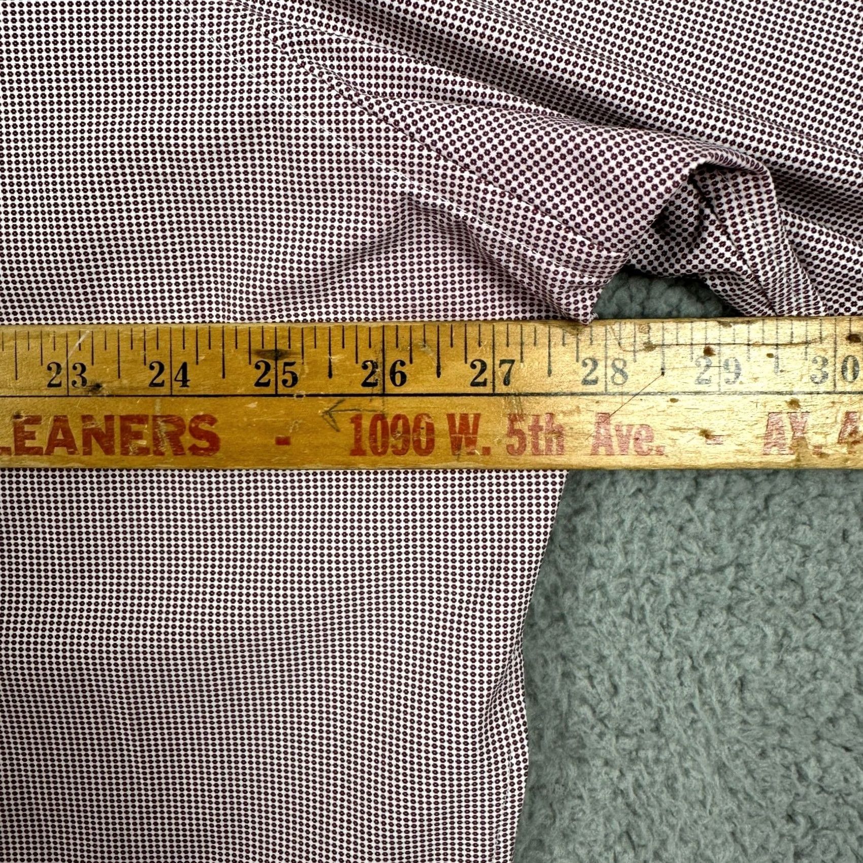 Vintage J. Hilburn Shirt Button Up Mens 3XL Maroon White Geometric Long Sleeve Casual Size US XXL / EU 58 / 5 - 7 Thumbnail