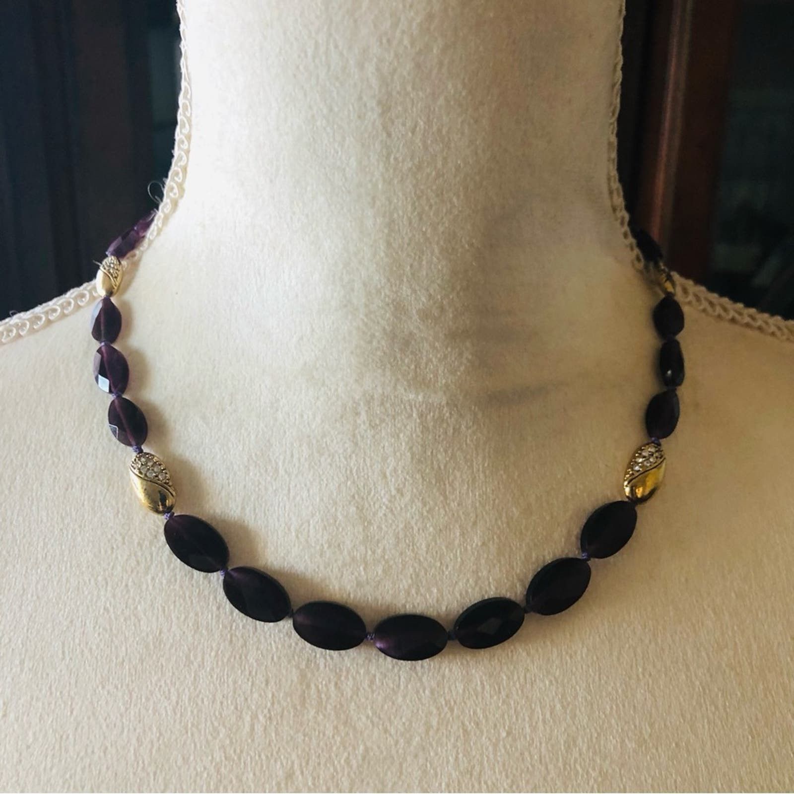 Monet Vintage Monet graduated genuine faceted amethyst necklace Size ONE SIZE - 2 Preview