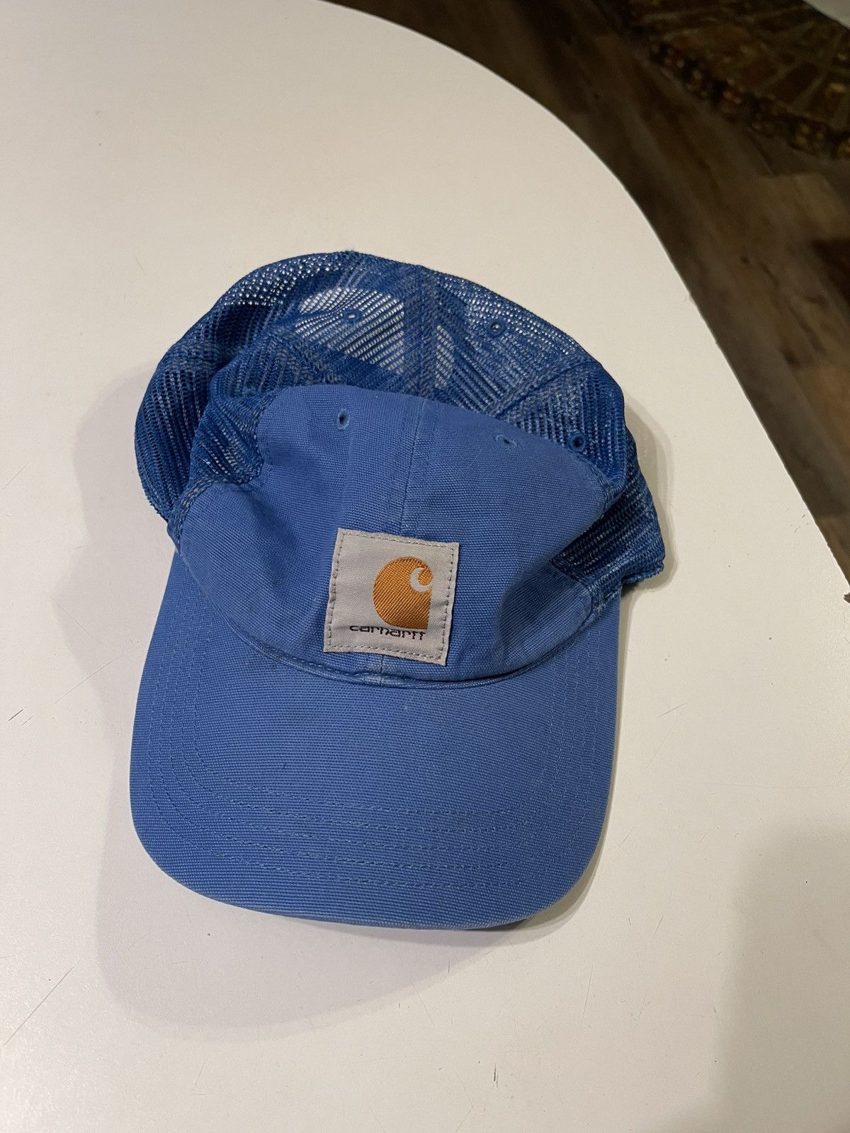 Carhartt Carhartt Blue Mesh Trucker Hat Snapback Adjustable Cap Size ONE SIZE - 2 Thumbnail