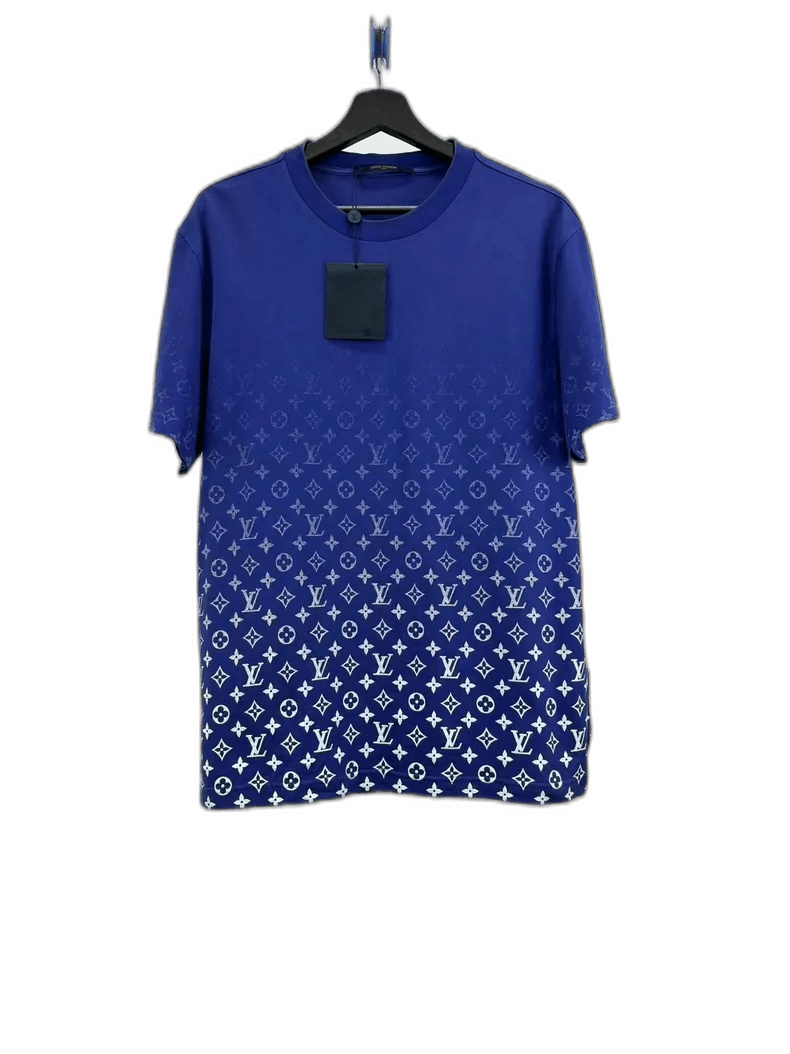 Louis Vuitton Louis Vuitton White Blue Gradient Short Sleeve Shirt Size US L / EU 52-54 / 3 - 1 Thumbnail