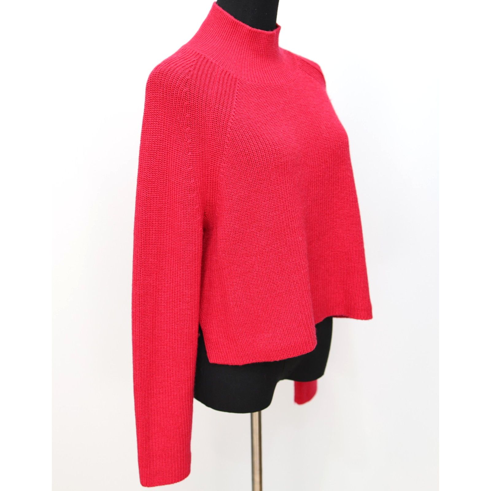 Eileen Fisher EILEEN FISHER Cerise Merino Wool Turtleneck Sweater Sz S Size S / US 4 / IT 40 - 3 Thumbnail