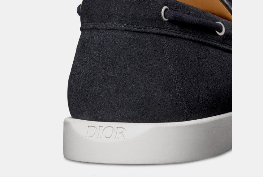Dior o1w1db10325 3DE38 Granville Loafers in Navy Blue & Beige Size US 5.5 / EU 38 - 5 Thumbnail