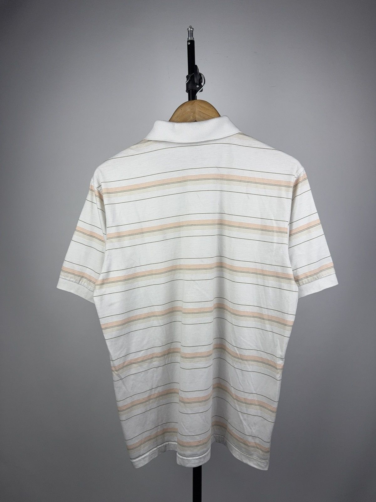 Polo Ralph Lauren Luxury Retro Lauren Striped Polo Shirt Vintage White XL Size US XL / EU 56 / 4 - 11 Thumbnail