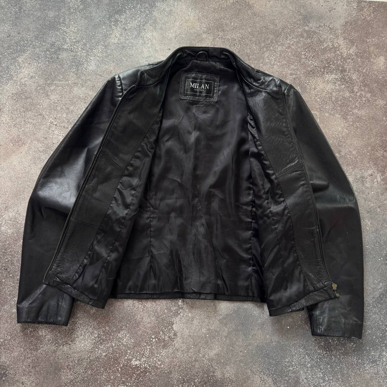 If Six Was Nine Japanese Style Vintage Black Leather Jacket Size M / US 6-8 / IT 42-44 - 4 Thumbnail