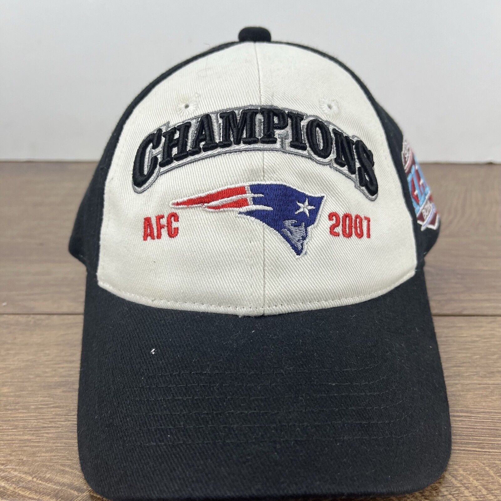 Other New England Patriots Hat 2007 AFC Champions White Hat Adjust Size ONE SIZE - 6 Thumbnail