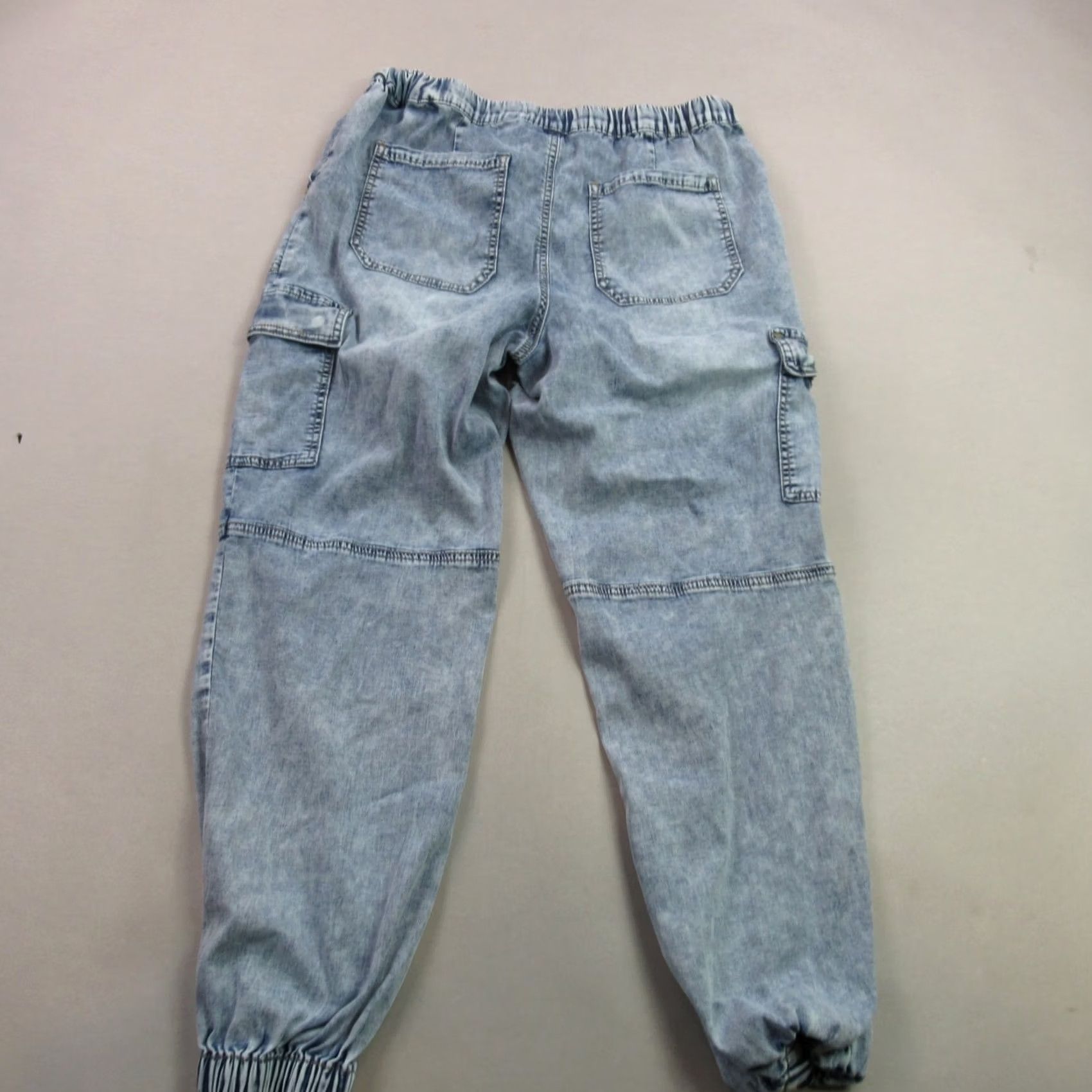 Vintage SO Pants Womens Large Hiking Pockets Drawstring Cargo Outdoors Blue Jogger Size 36" / US 14 / IT 50 - 5 Thumbnail
