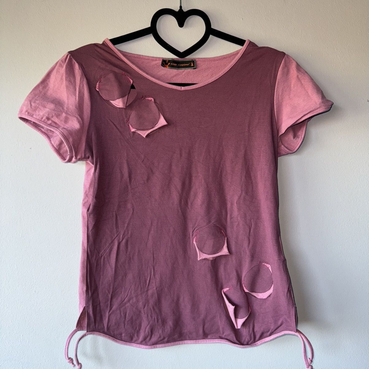 Vintage Cop Copine Vintage Y2K Top Tshirt Size S / US 4 / IT 40 - 2 Thumbnail