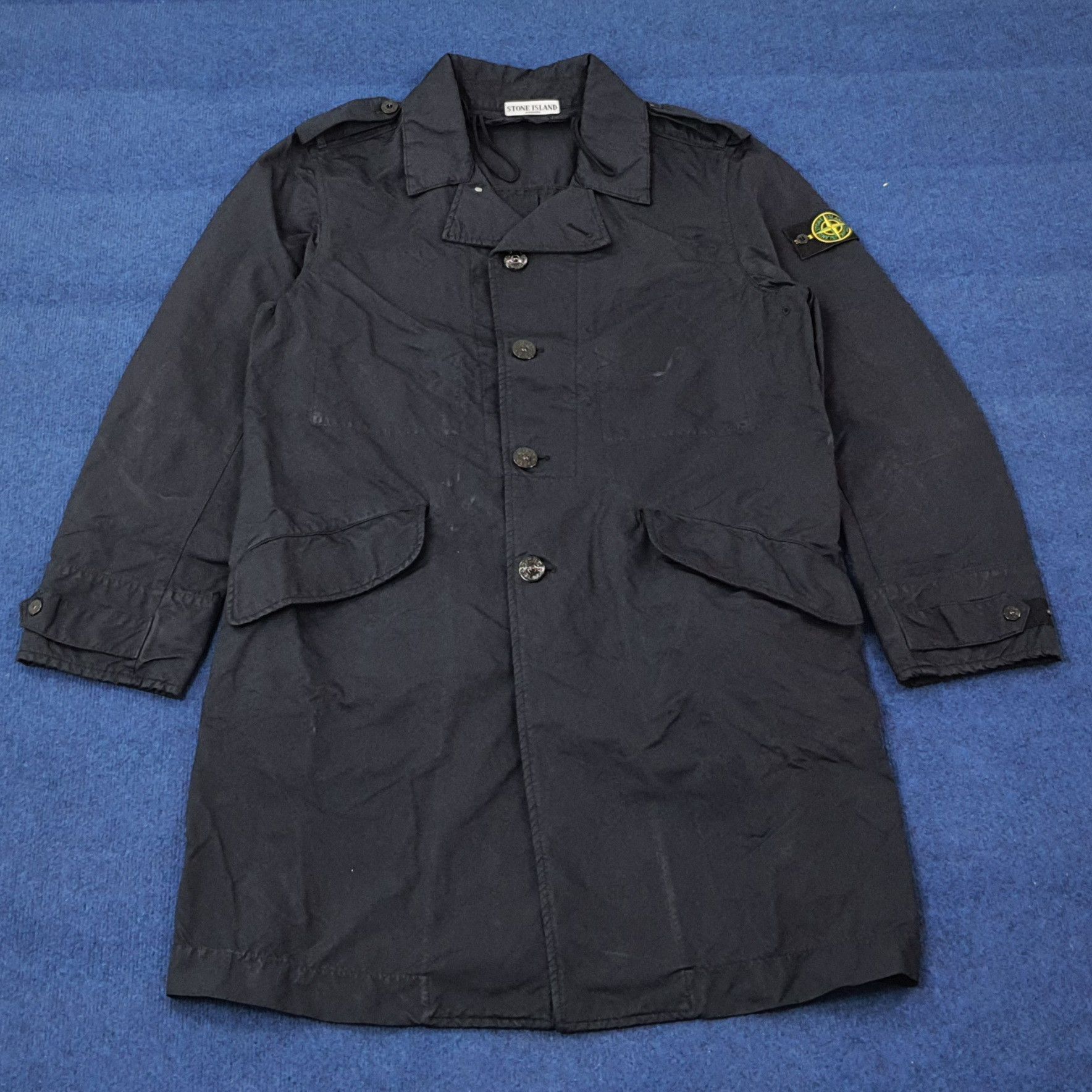 Stone Island Vintage Stone Island 2098989 Trench Jacket C248N2 Size US L / EU 52-54 / 3 - 1 Thumbnail