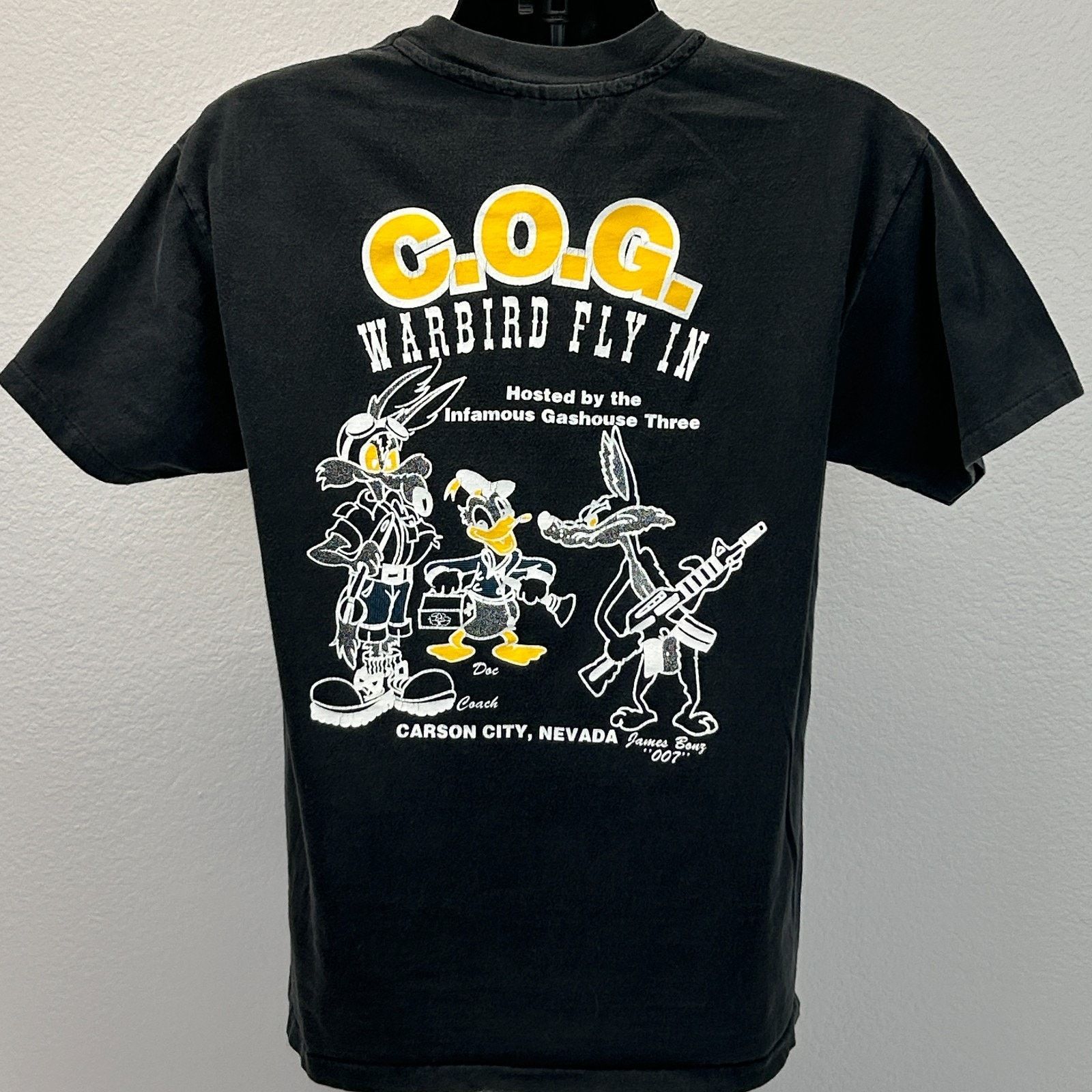Hanes Vintage 90s COG T-28 Warbird Fly In T Shirt L Large Size US L / EU 52-54 / 3 - 3 Thumbnail