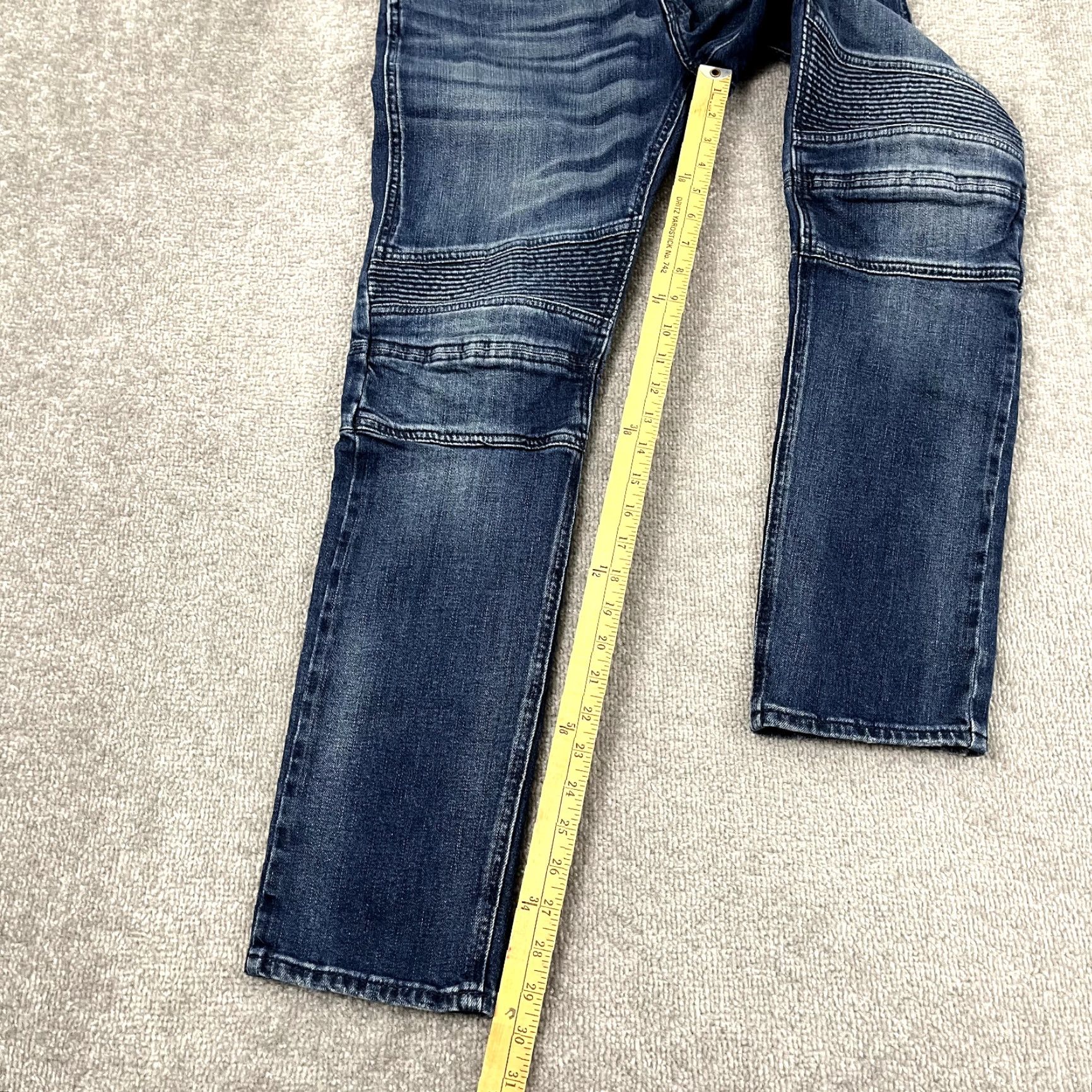 Polo Ralph Lauren VINTAGE Polo Ralph Lauren Jeans Men 32 x 30 Slim Fit Blue Denim 3D Knee Grunge Size US XS / EU 42 / 0 - 6 Thumbnail