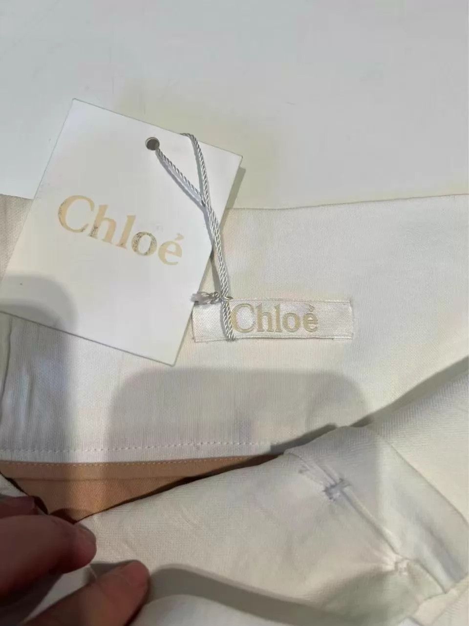 Chloe Chloé Cream Skort Viscose Blend Cotton Lining 38 Paris New Size 26" / US 2 / IT 38 - 4 Thumbnail