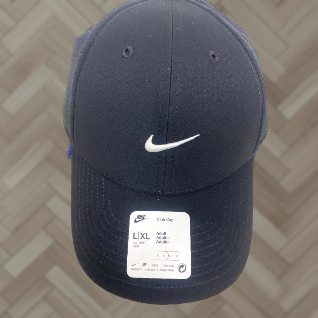 Nike NIKE BLACK BASEBALL HAT CLUB SWOOSH L/XL NEW WT UNISEX /474 DRI-FIT ADJUSTABLE CAP /472? Size ONE SIZE - 1 Thumbnail