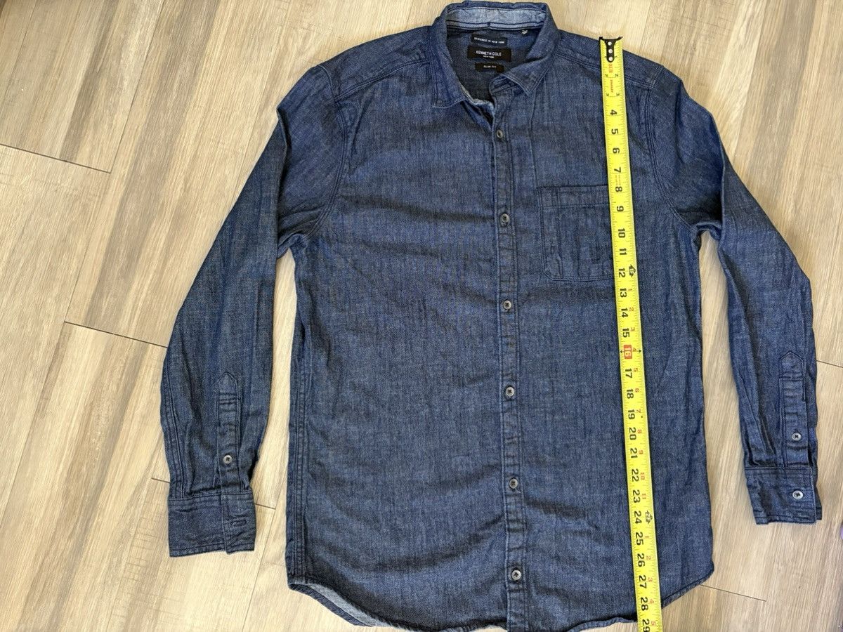 Kenneth Cole Kenneth Cole Slim Fit Denim Long Sleeve Button Up Size US M / EU 48-50 / 2 - 5 Thumbnail