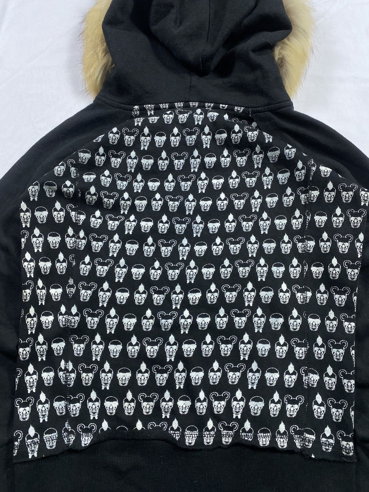 Hysteric Glamour DISTRESSED FUR ZIPPER HOODIE SKULL LGB STYLE Size US M / EU 48-50 / 2 - 5 Thumbnail
