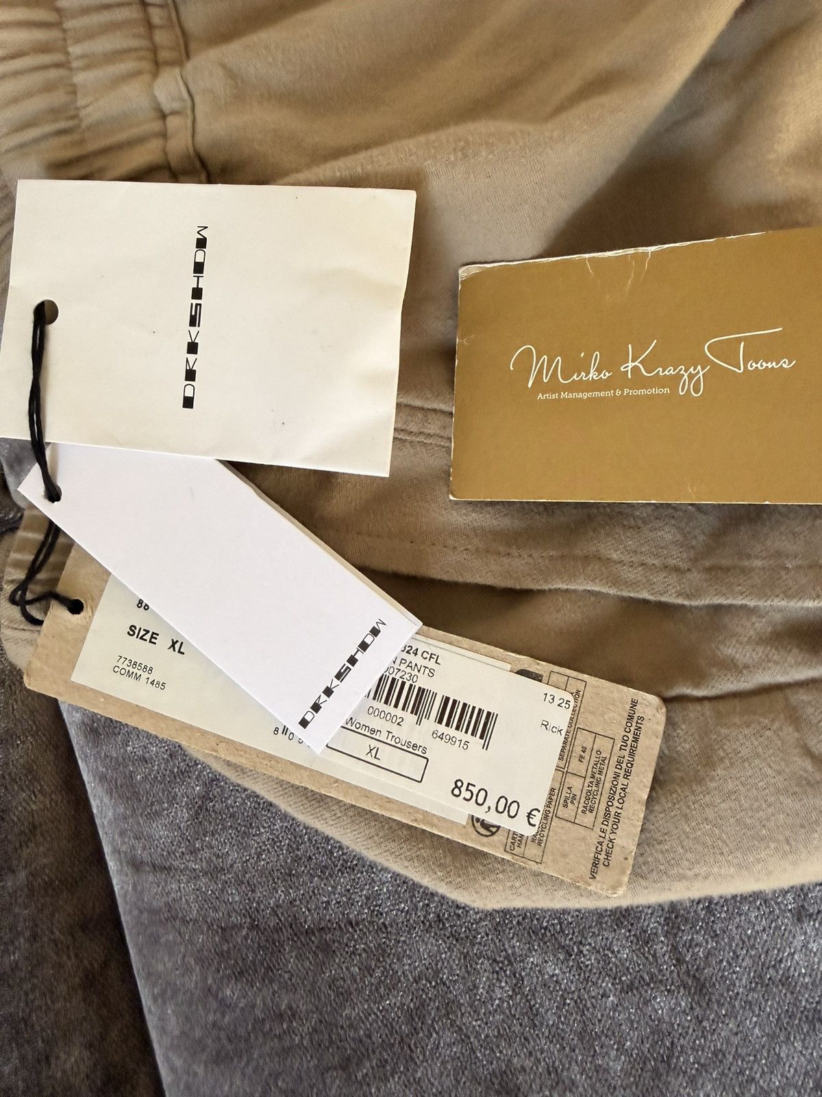 Rick Owens Drkshdw BNWT $885 Rick Owens Drkshdw Double Cargo Jumbo Belas Woven Size US 36 / EU 52 - 12 Thumbnail