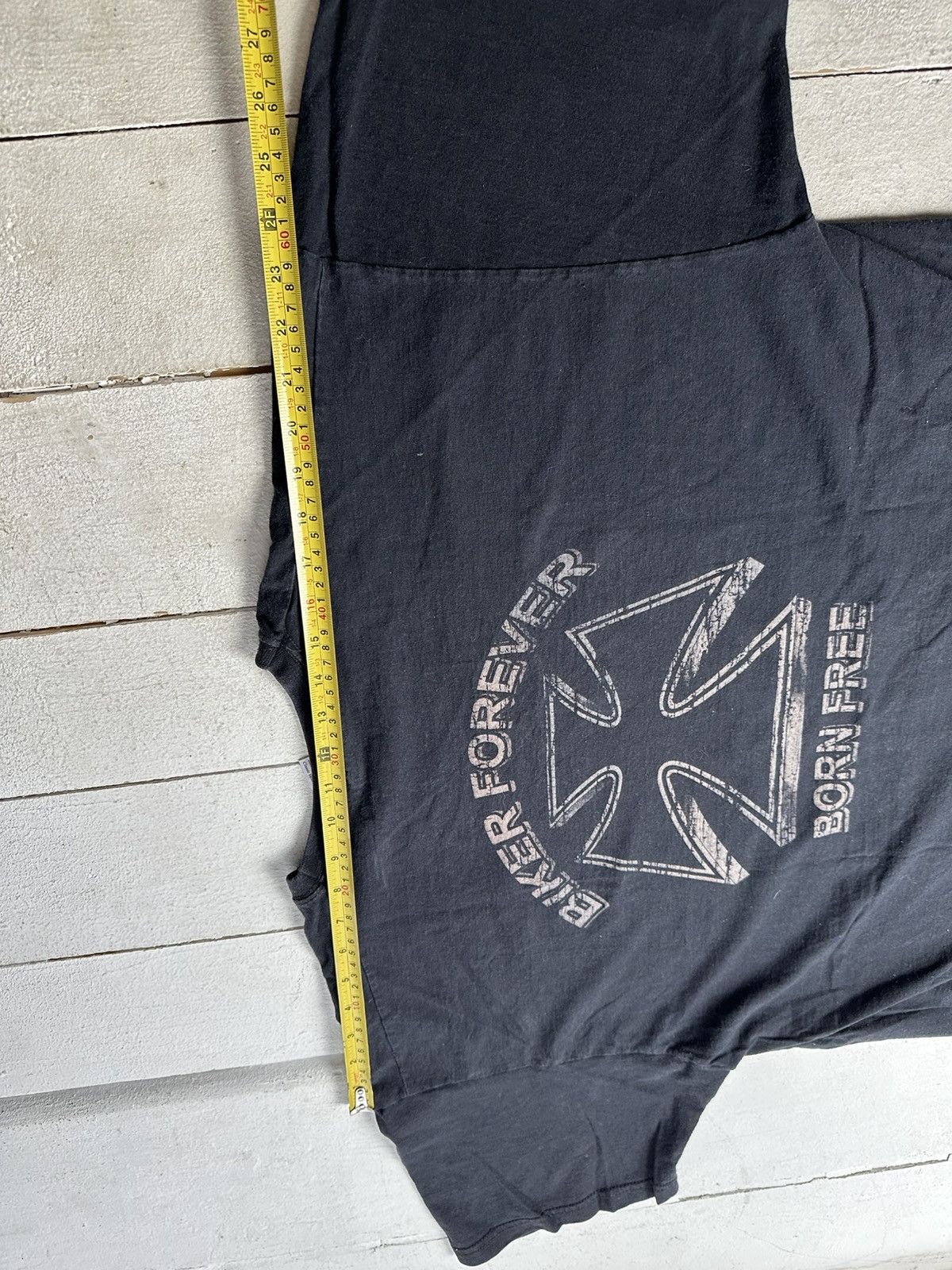 Vintage 🚨VNTG BORN FREE EAGLE USA RARE BIG LOGO FADED HARLEY STYLE Size US XL / EU 56 / 4 - 14 Thumbnail