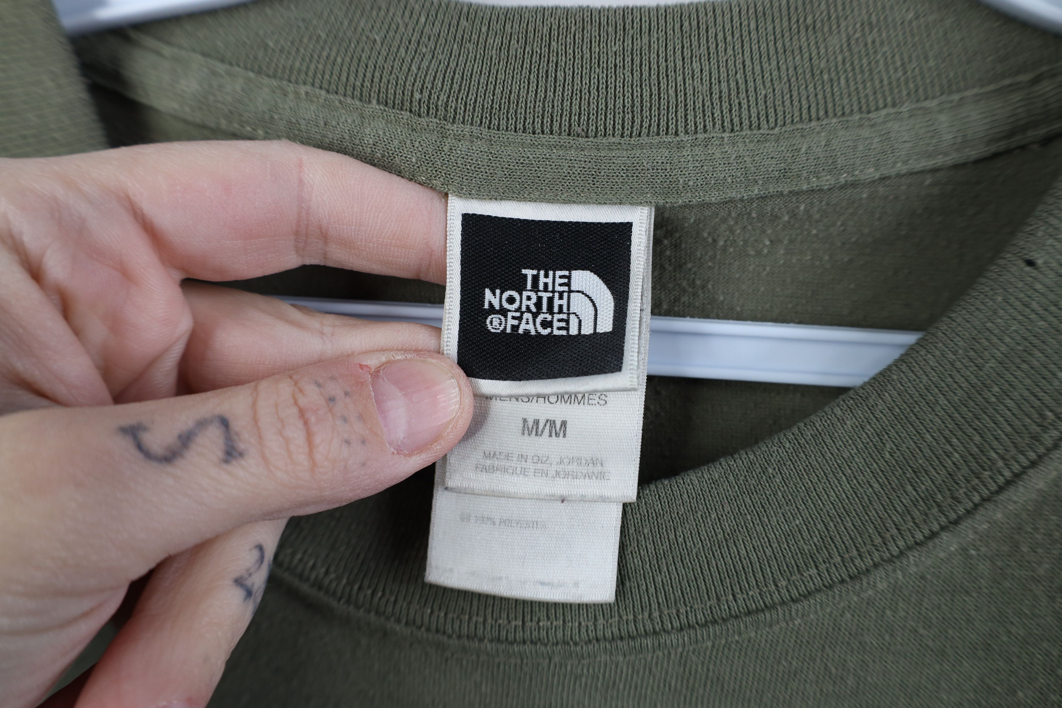 The North Face Vintage Y2K The North Face Spell Out Knit T-Shirt Green Size US M / EU 48-50 / 2 - 8 Thumbnail
