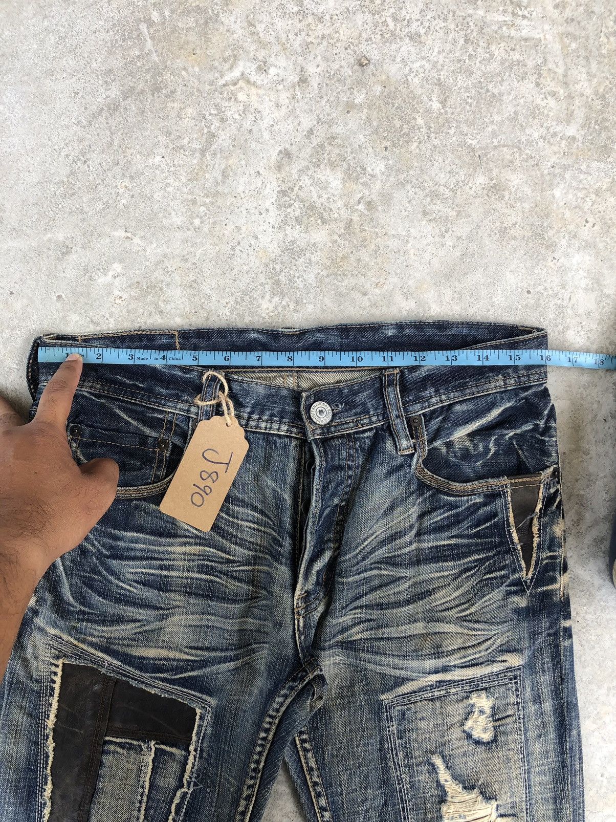 Who Decides War Japanese Difference Rupert Distressed Jeans ppfm style Size US 32 / EU 48 - 17 Thumbnail