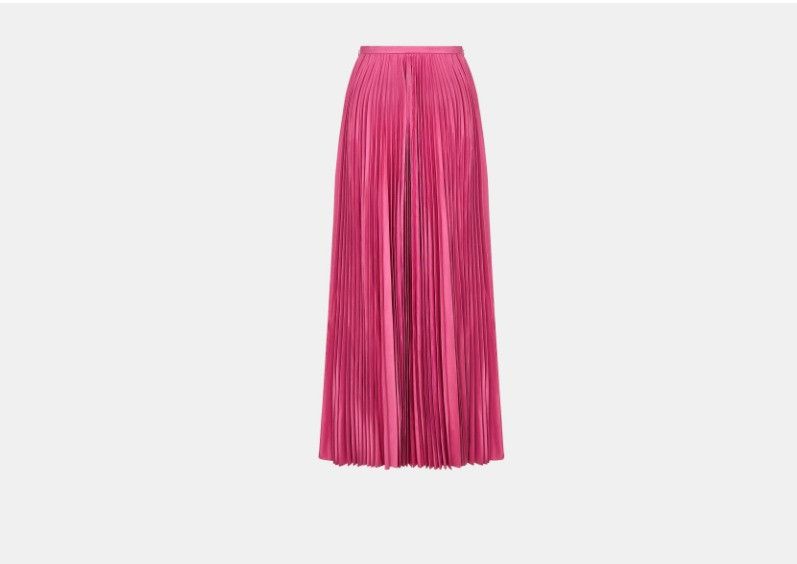 Dior o1w1db10325 411J20A Maxi Skirt in Pink Size 26" / US 2 / IT 38 - 2 Thumbnail