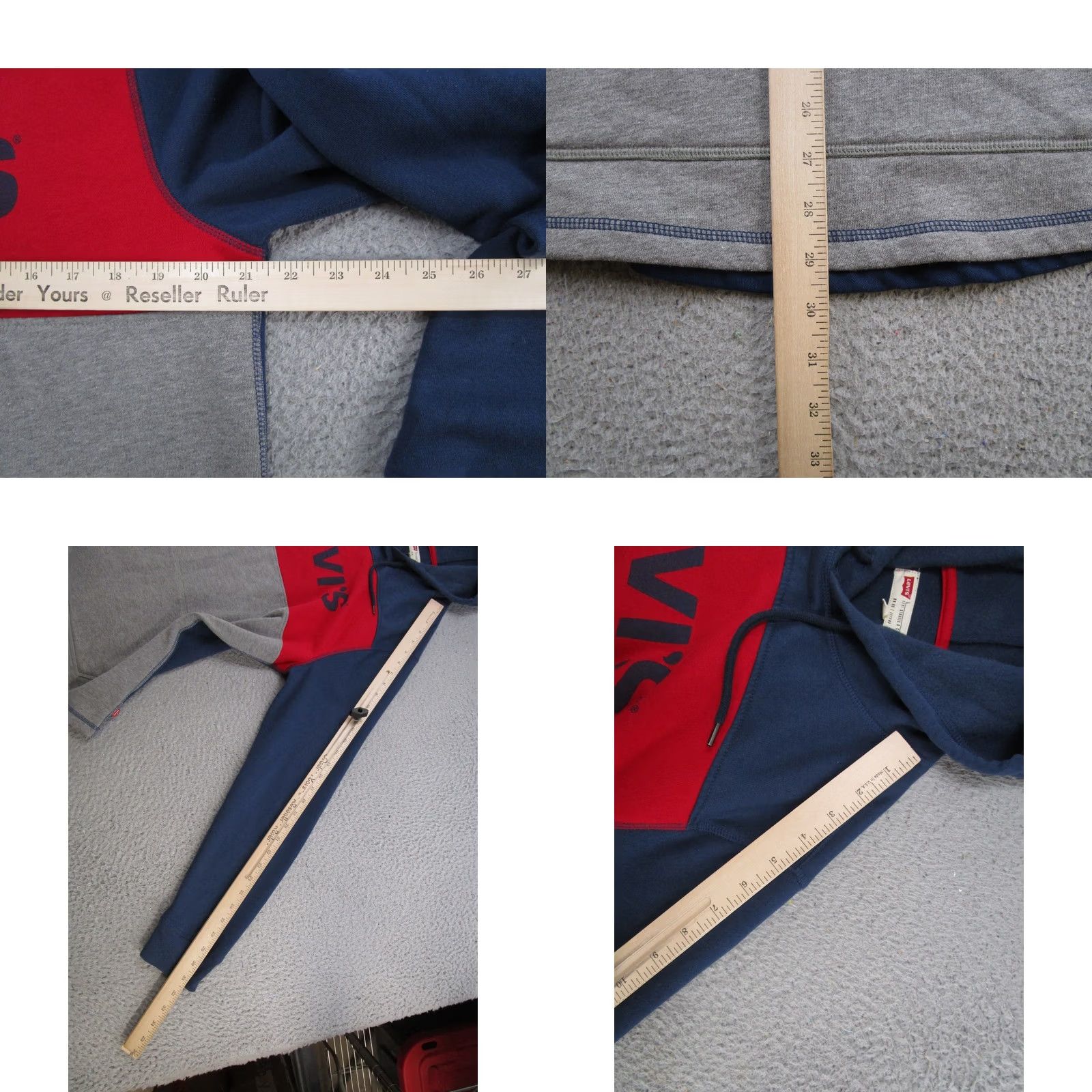 Levi's Levi's Colorblock Pullover Hoodie Mens Size L Multicolor Logo Hoodie All Seasons Winter Spring Fall Sports Mens Size US L / EU 52-54 / 3 - 8 Thumbnail