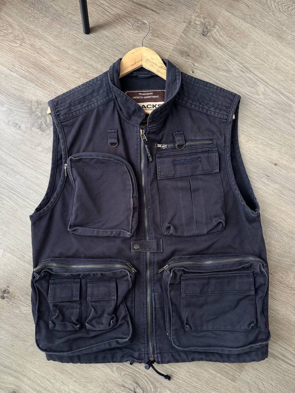 Japanese Brand × Vintage Vintage Japanese Slacks Distributed Faded West Pocket Jacket Size US M / EU 48-50 / 2 - 13 Thumbnail