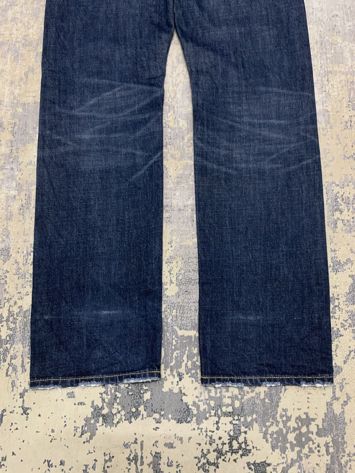 Japanese Brand AS KNOW AS Rare Dark Wash Distressed Japanese Denim Pant Size US 31 - 9 Thumbnail