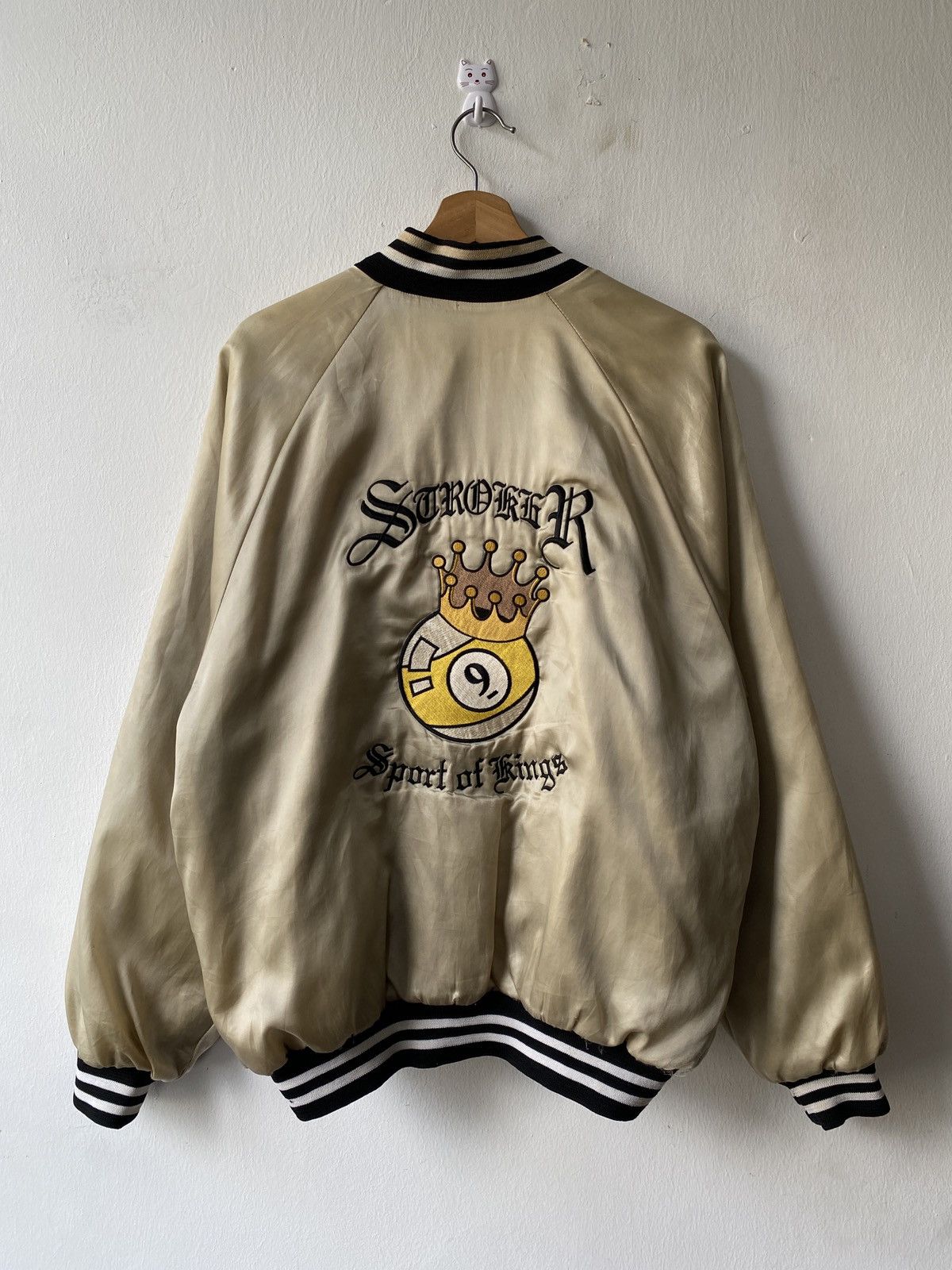 Auburn Sportswear × Vintage 1980s - Vintage Stroker 9 Sport Of King Distressed Jacket Size US L / EU 52-54 / 3 - 4 Thumbnail