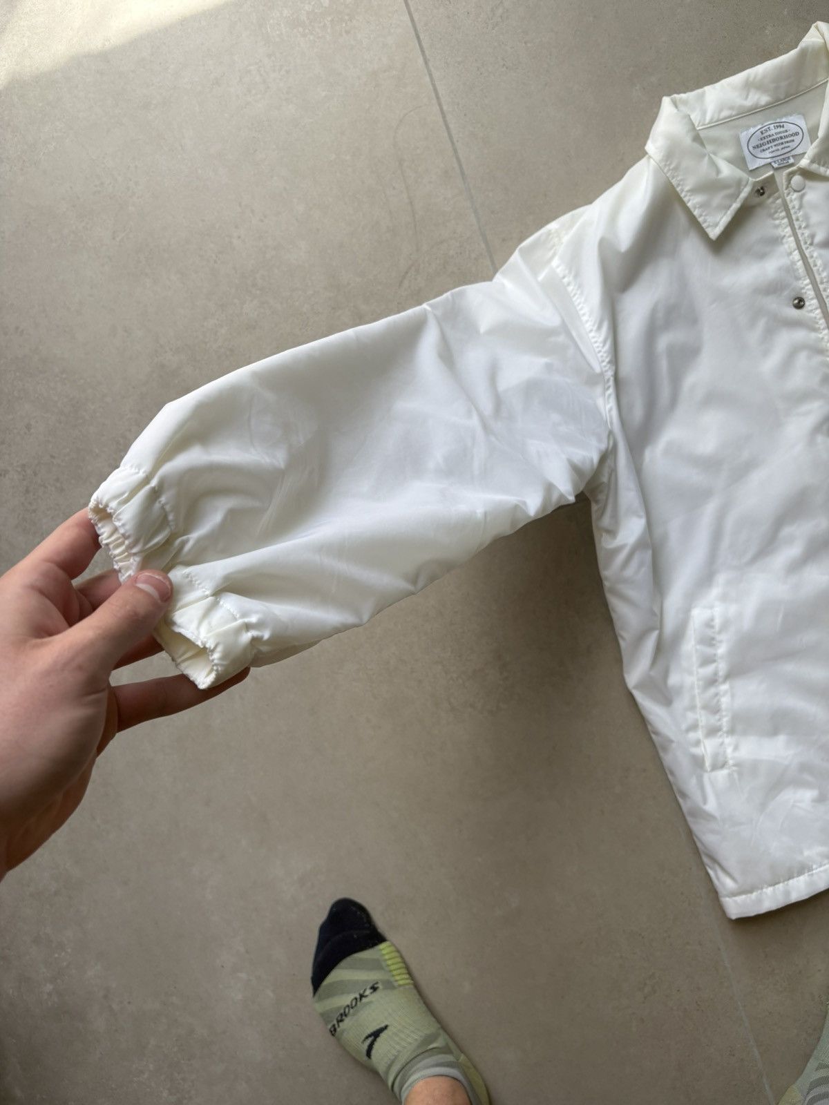 Neighborhood Neighborhood white windbreaker jacket Size US XL / EU 56 / 4 - 6 Thumbnail