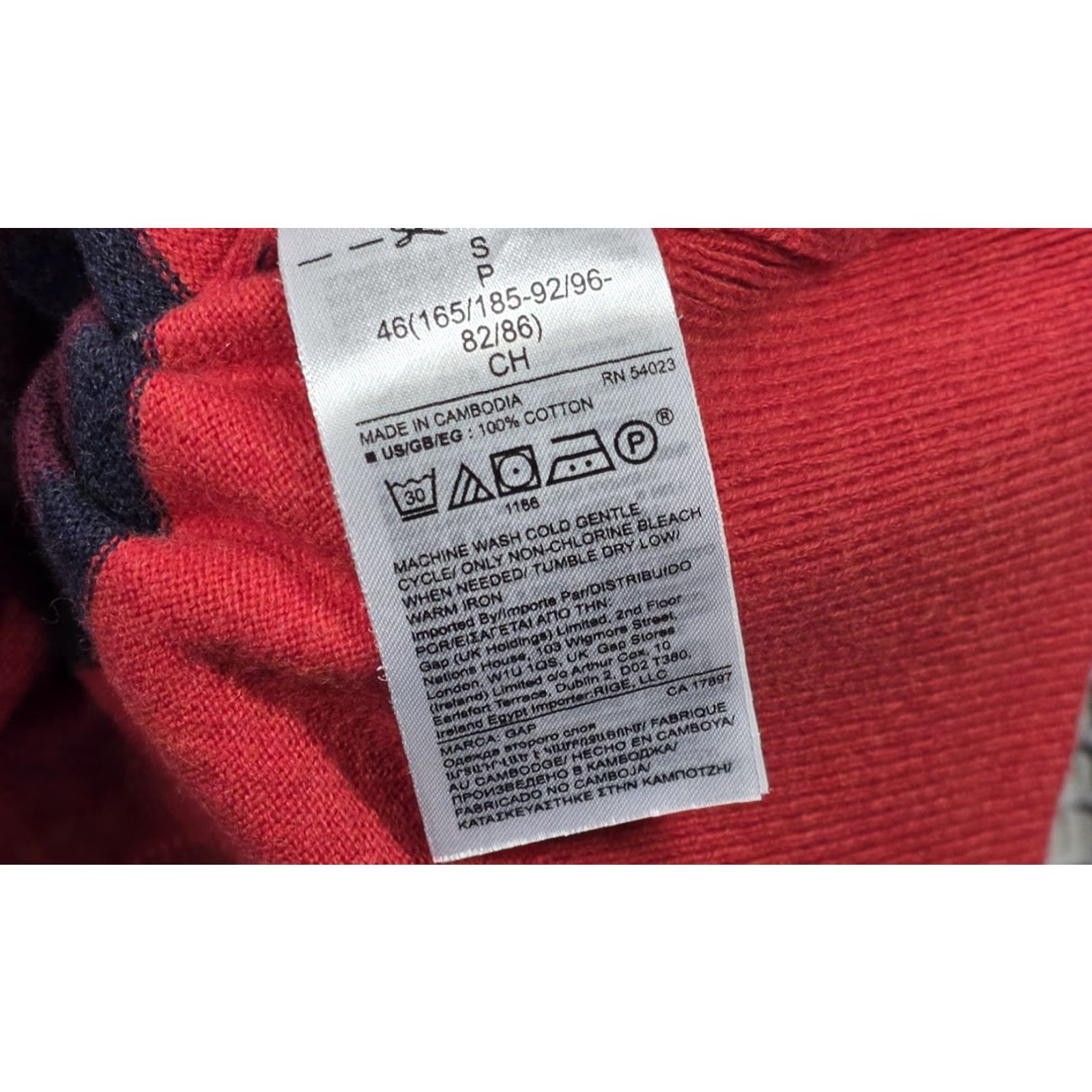 Gap Gap Crewneck Sweater Mens S Striped Red Blue Mainstay Cotton Shirt? Size US S / EU 44-46 / 1 - 7 Thumbnail