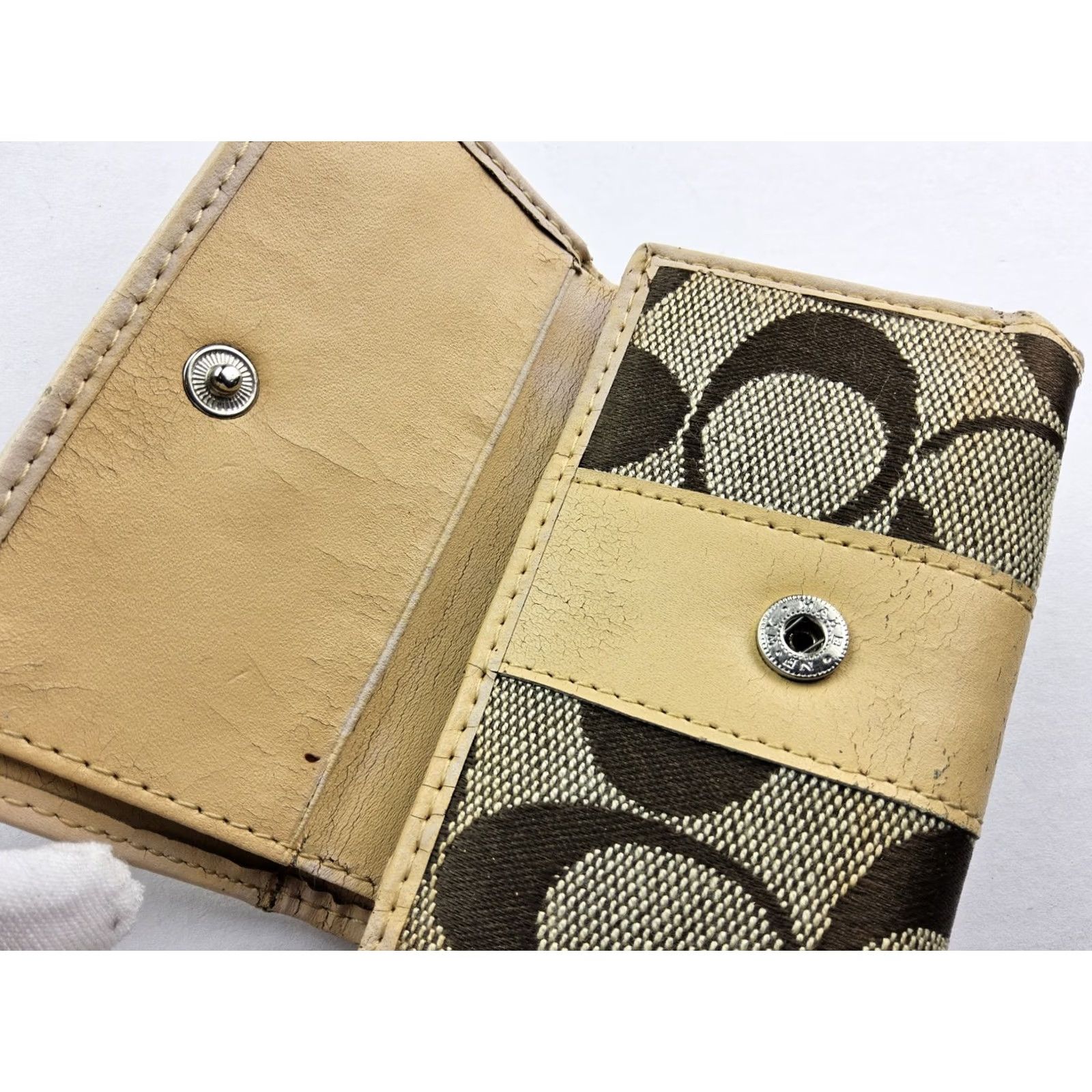 Coach Coach Signature 6 Key Holder Snap Case Wallet Size ONE SIZE - 3 Thumbnail