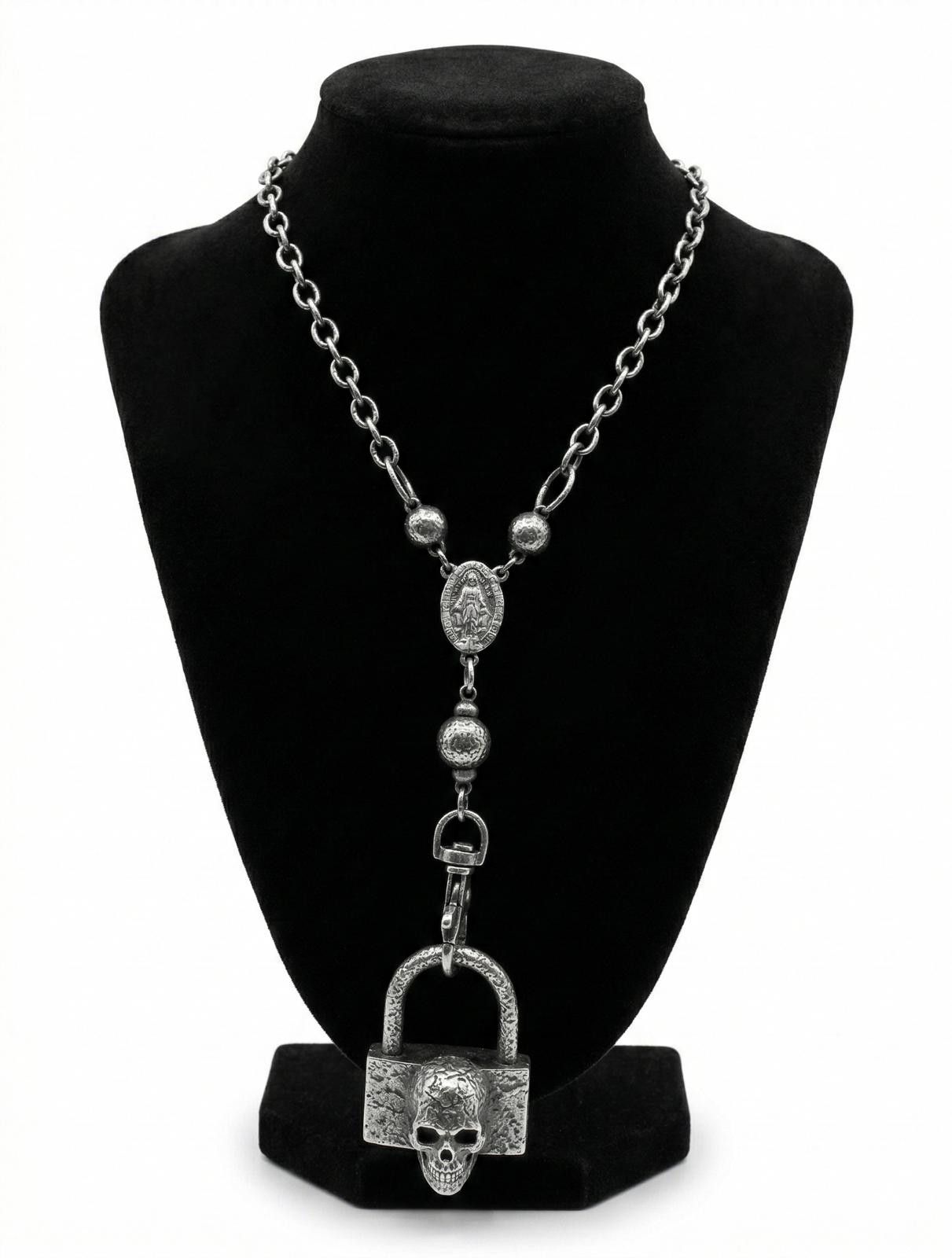 Jean Paul Gaultier Jean Paul Gaultier - Skull Lock Necklace Size ONE SIZE - 1 Thumbnail