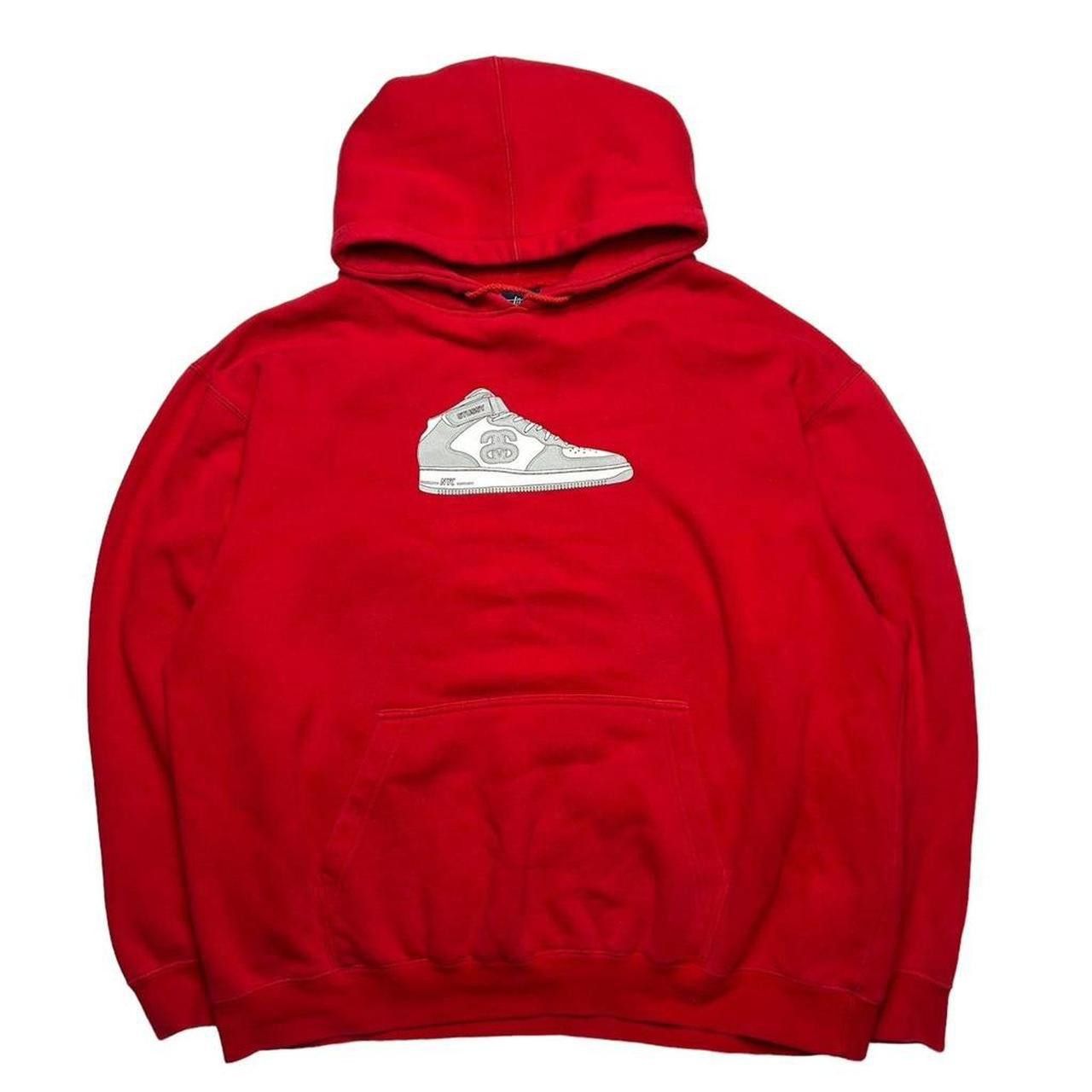 Stussy Vintage 2000s Red Stussy Air Force Hoodie - Large Size US L / EU 52-54 / 3 - 1 Thumbnail