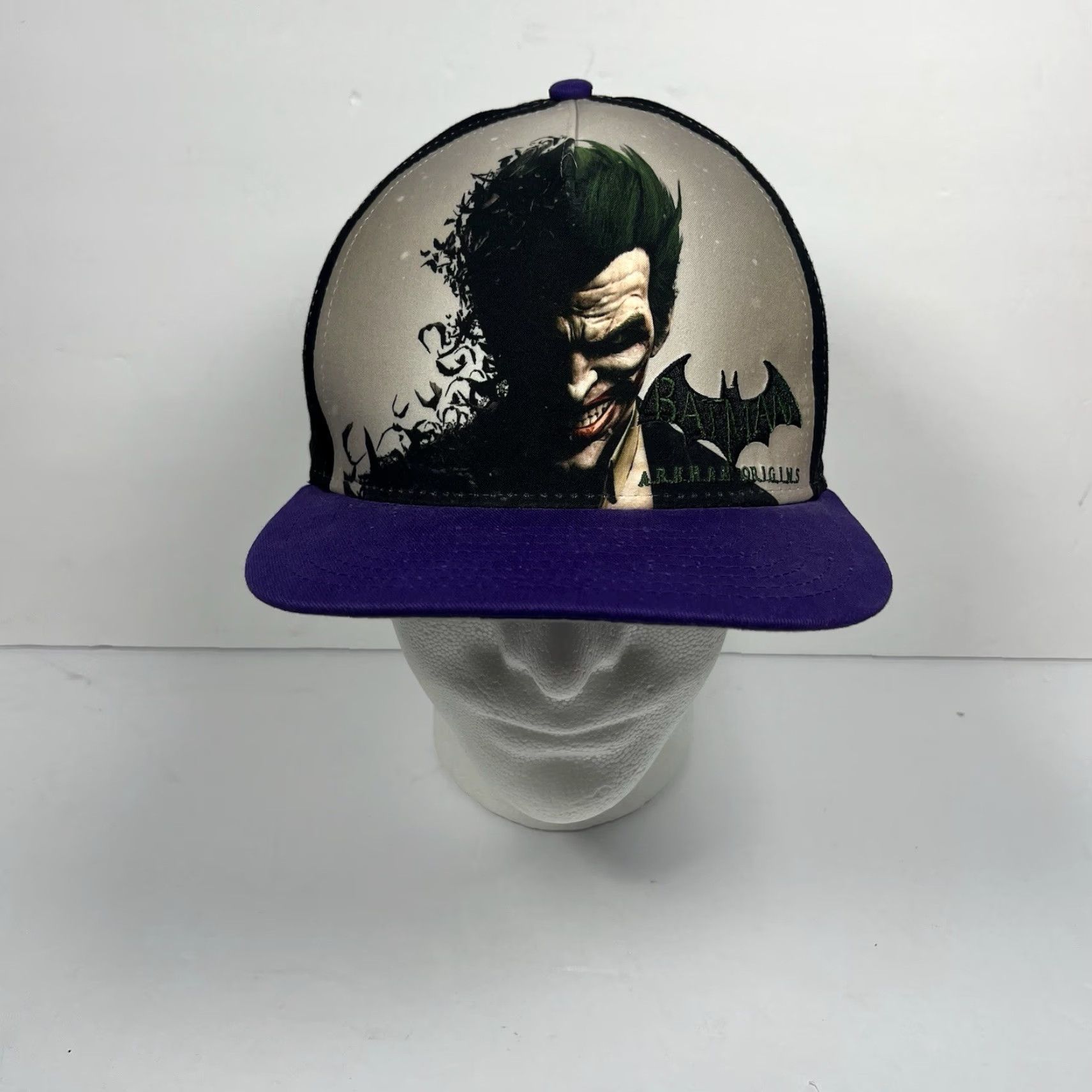 New Era New Era 59Fifty SnapBack Batman Origins Joker Medium-Large Adjustable Hat Unisex Adults Black Polyester Canvas Cap Size ONE SIZE - 2 Thumbnail