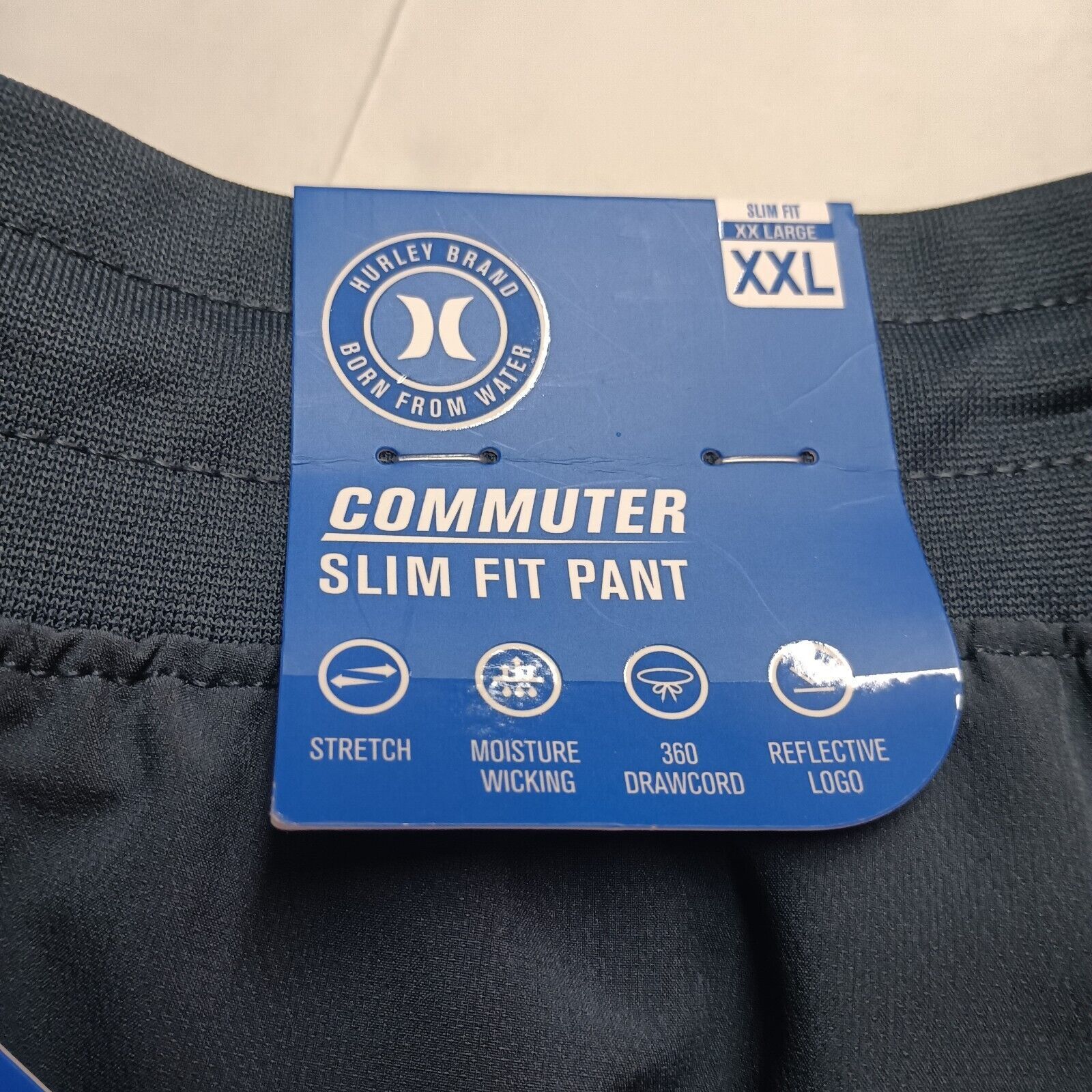 Hurley Hurley Commuter Pants Men's 2XL Blue Slim Tapered Stretch Size US 40 / EU 56 - 2 Thumbnail