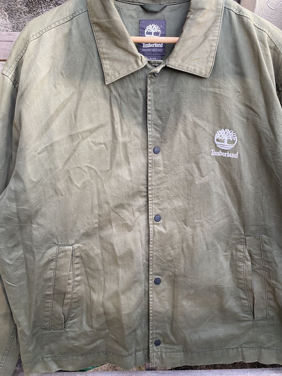 Timberland Vintage Sunfaded Timberland Streetwear Spellout Jacket Size US XL / EU 56 / 4 - 3 Thumbnail